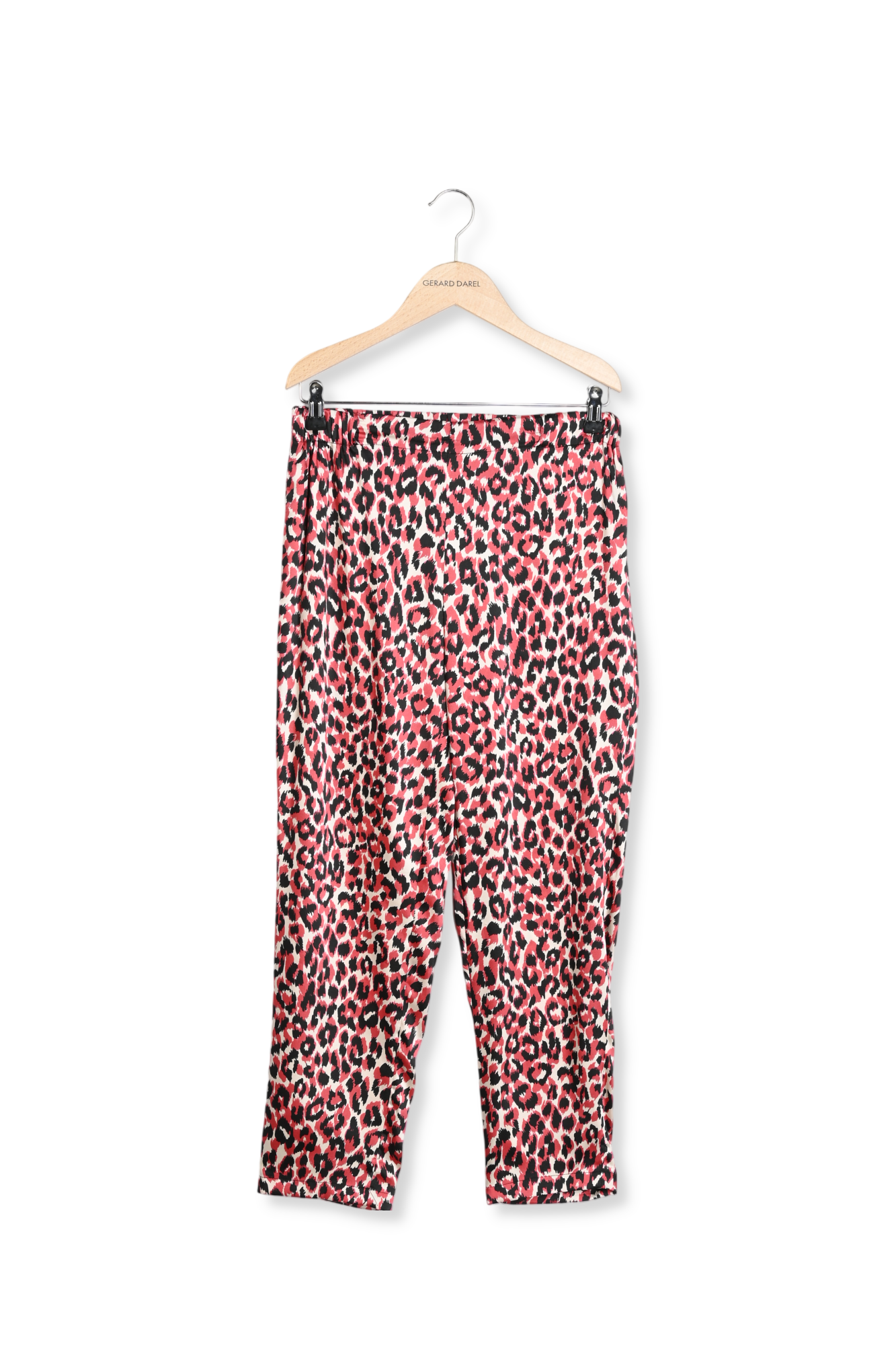 MEDEA - Pantalon fluide 7/8 à motif léopard Faume - seconde main
