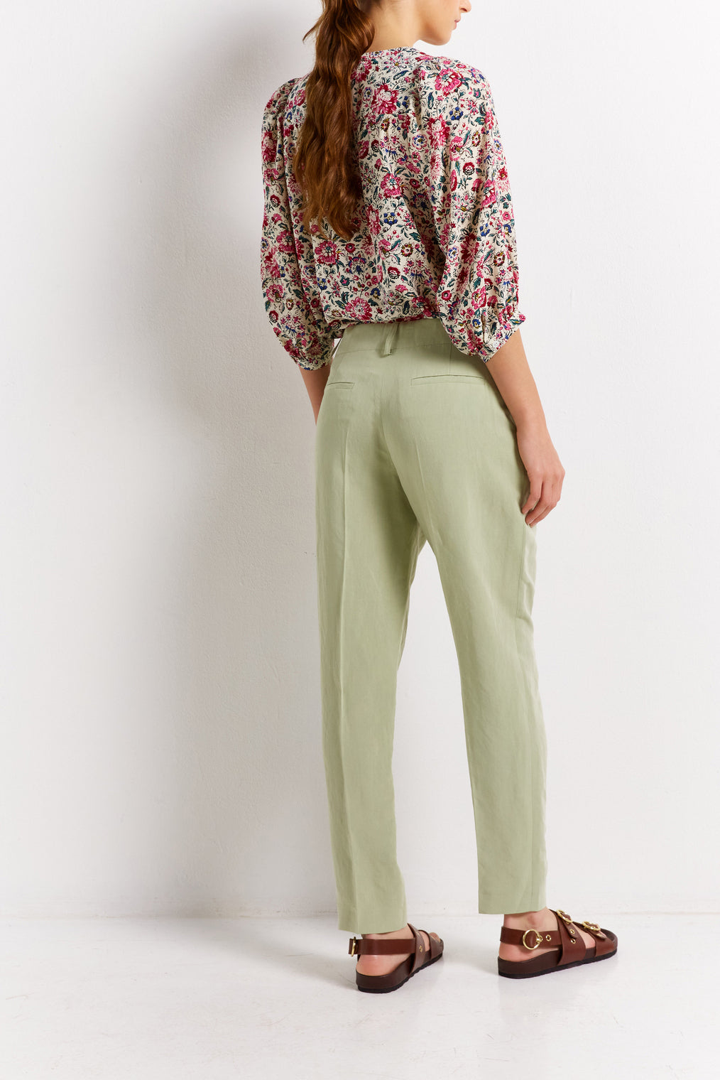 Pantalon en lin mélangé - ELYESSE Faume - seconde main