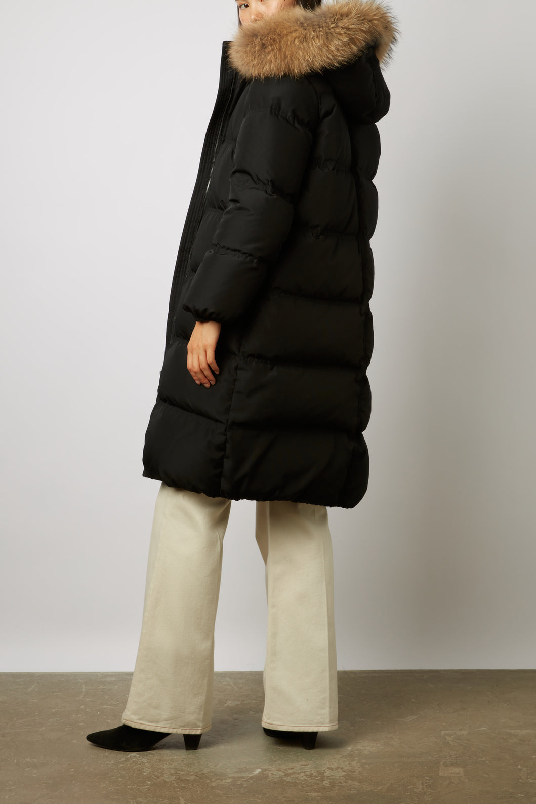 Doudoune longue à capuche amovible - SWENN Faume - seconde main