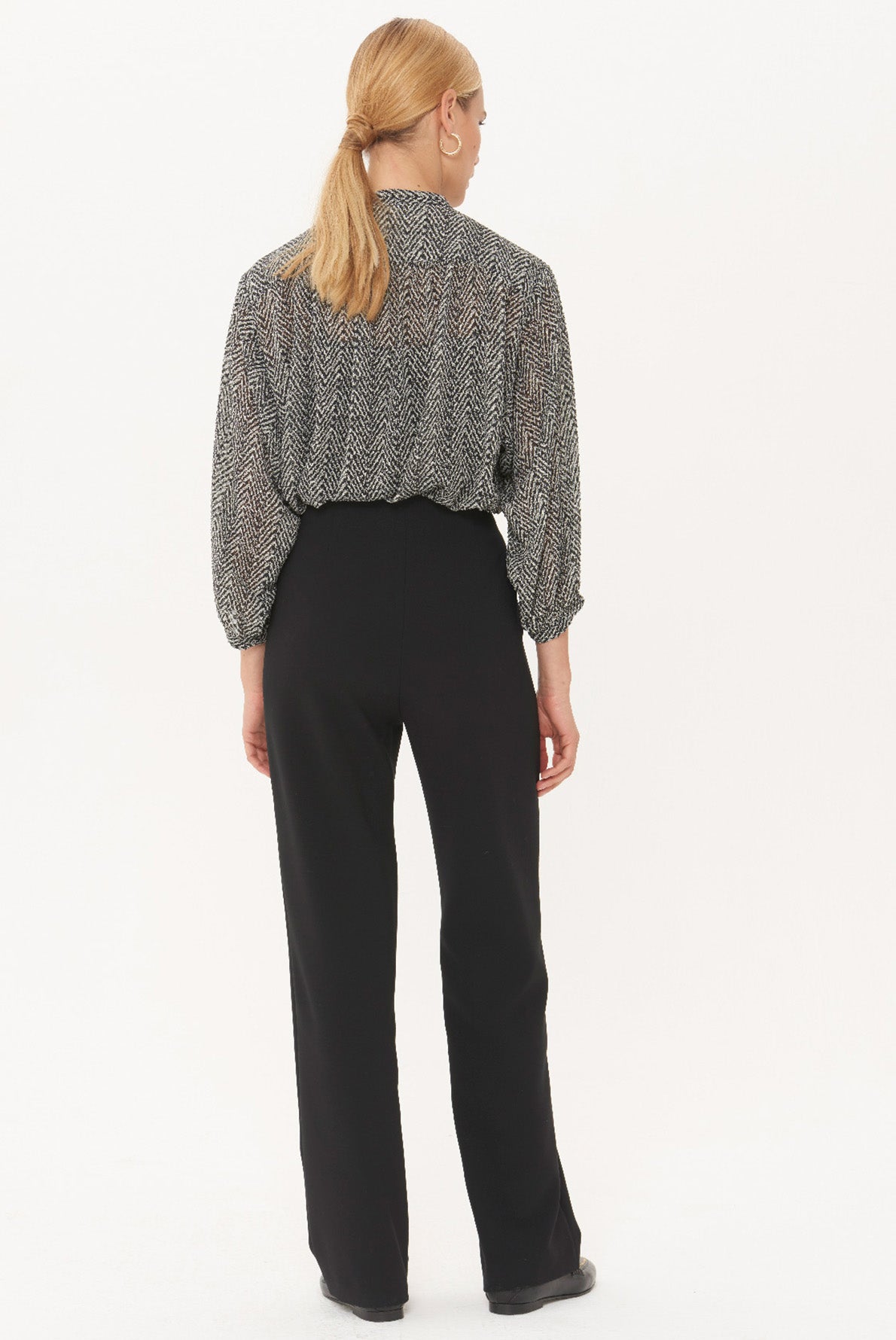 LIO - Pantalon large en crêpe Faume - seconde main