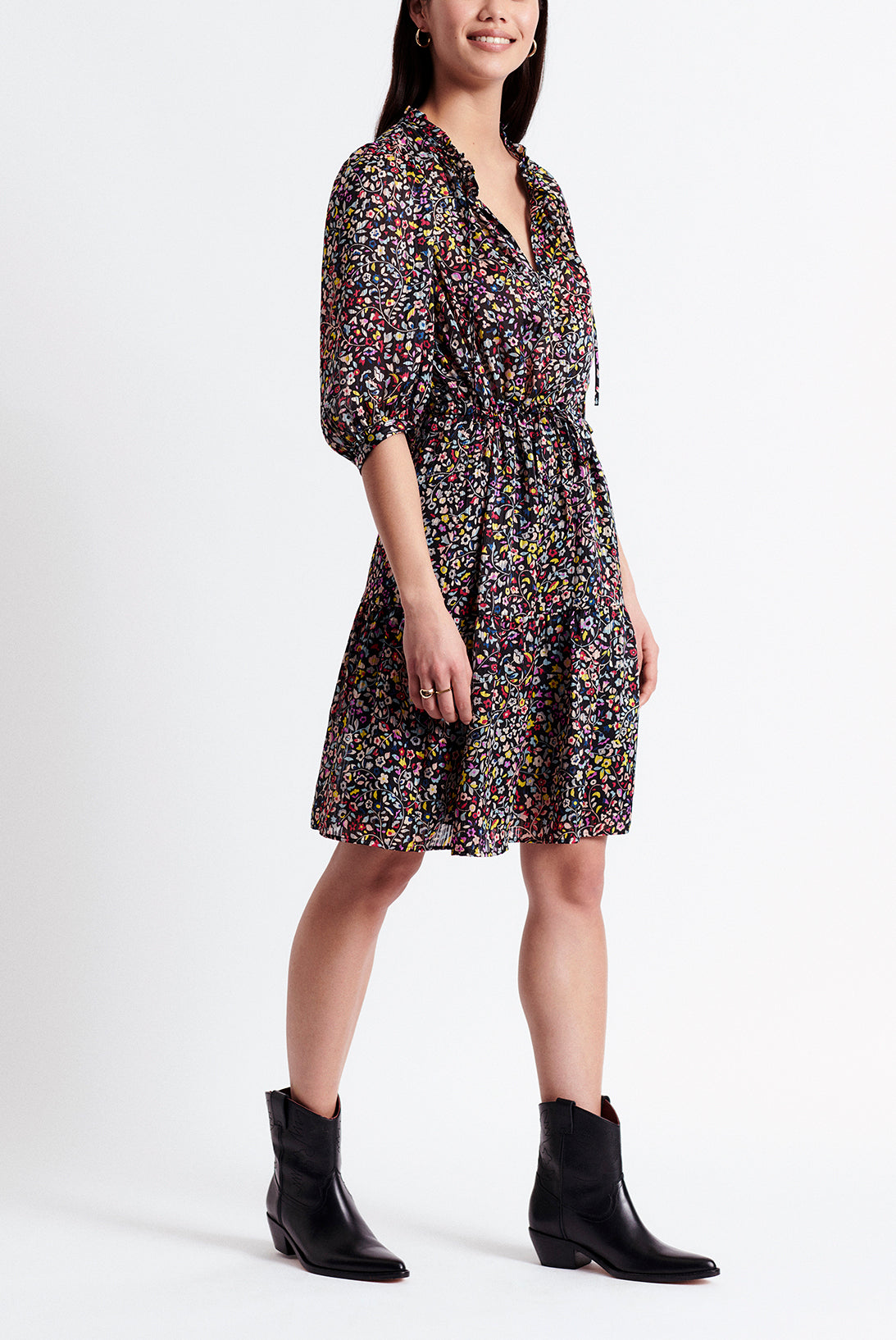 SAVERIA - Robe longueur genoux en jacquard Faume - seconde main