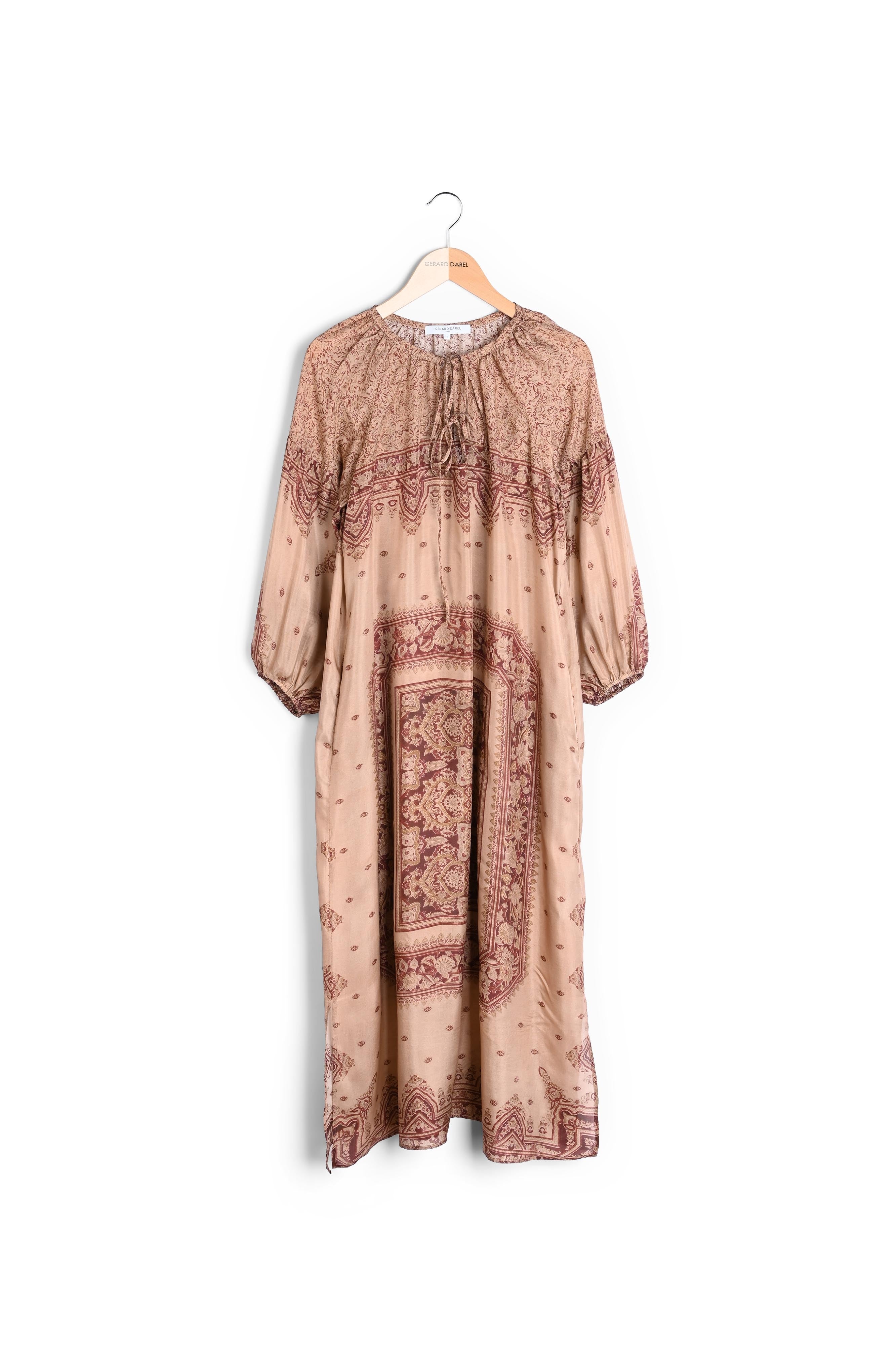 Robe longue en soie imprimée - MALCOLM Faume - seconde main