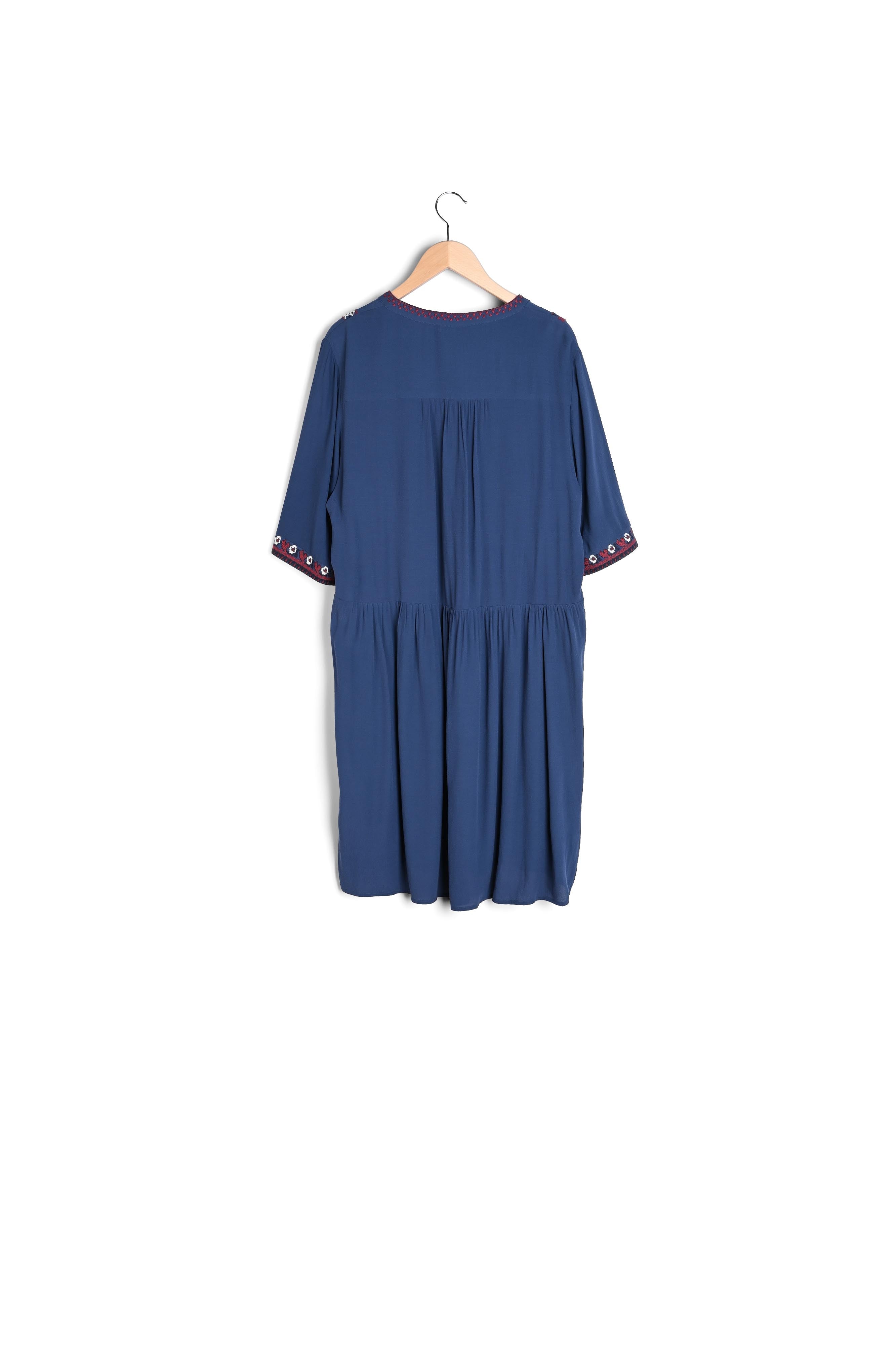 Robe avec broderies contrastées - JOSEF Faume - seconde main