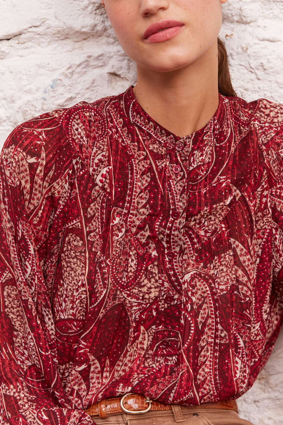 Blouse fluide à imprimé cachemire - CAMILL Faume - seconde main