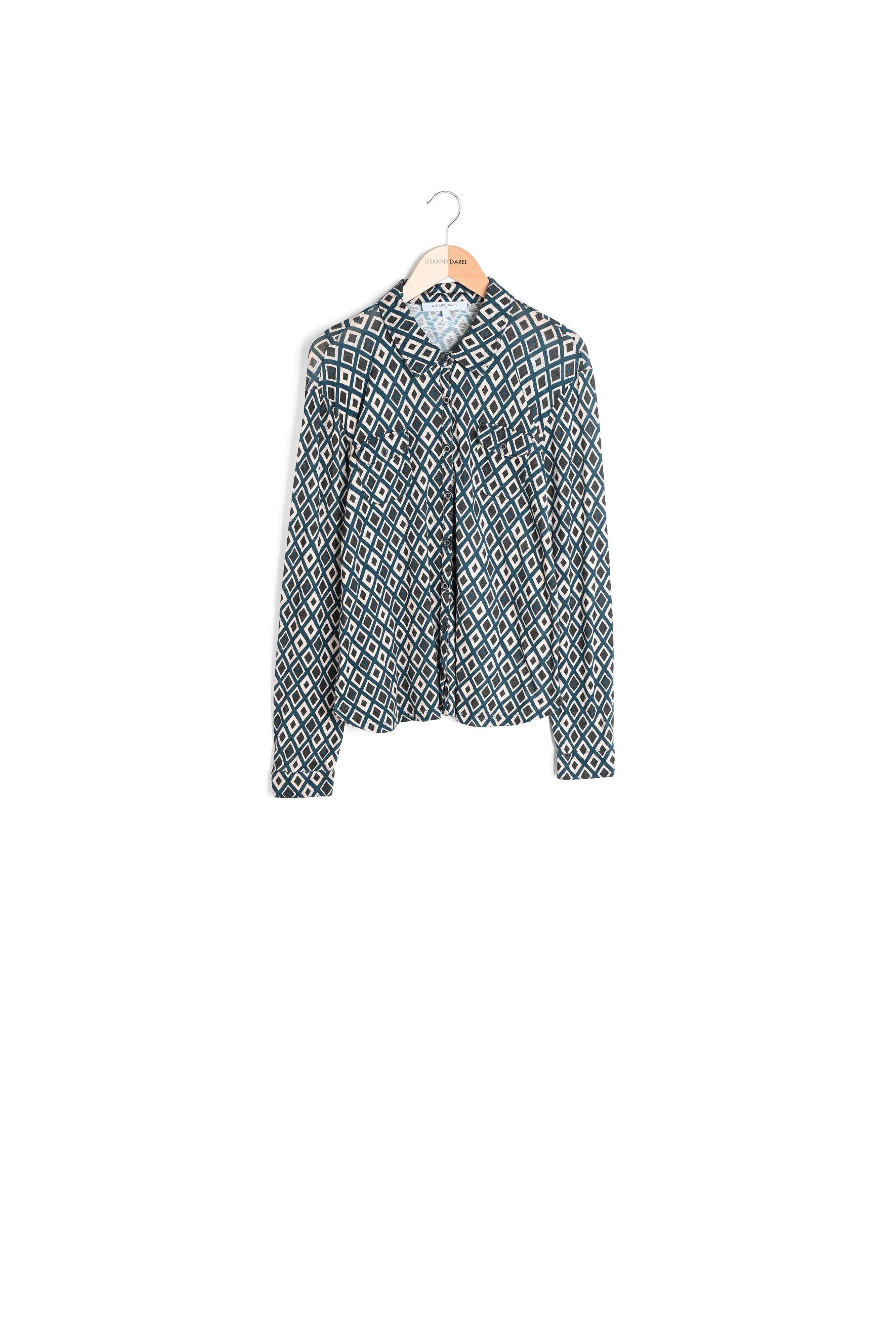 Chemise en coton imprimé Losanges - ABIGAEL Faume - seconde main