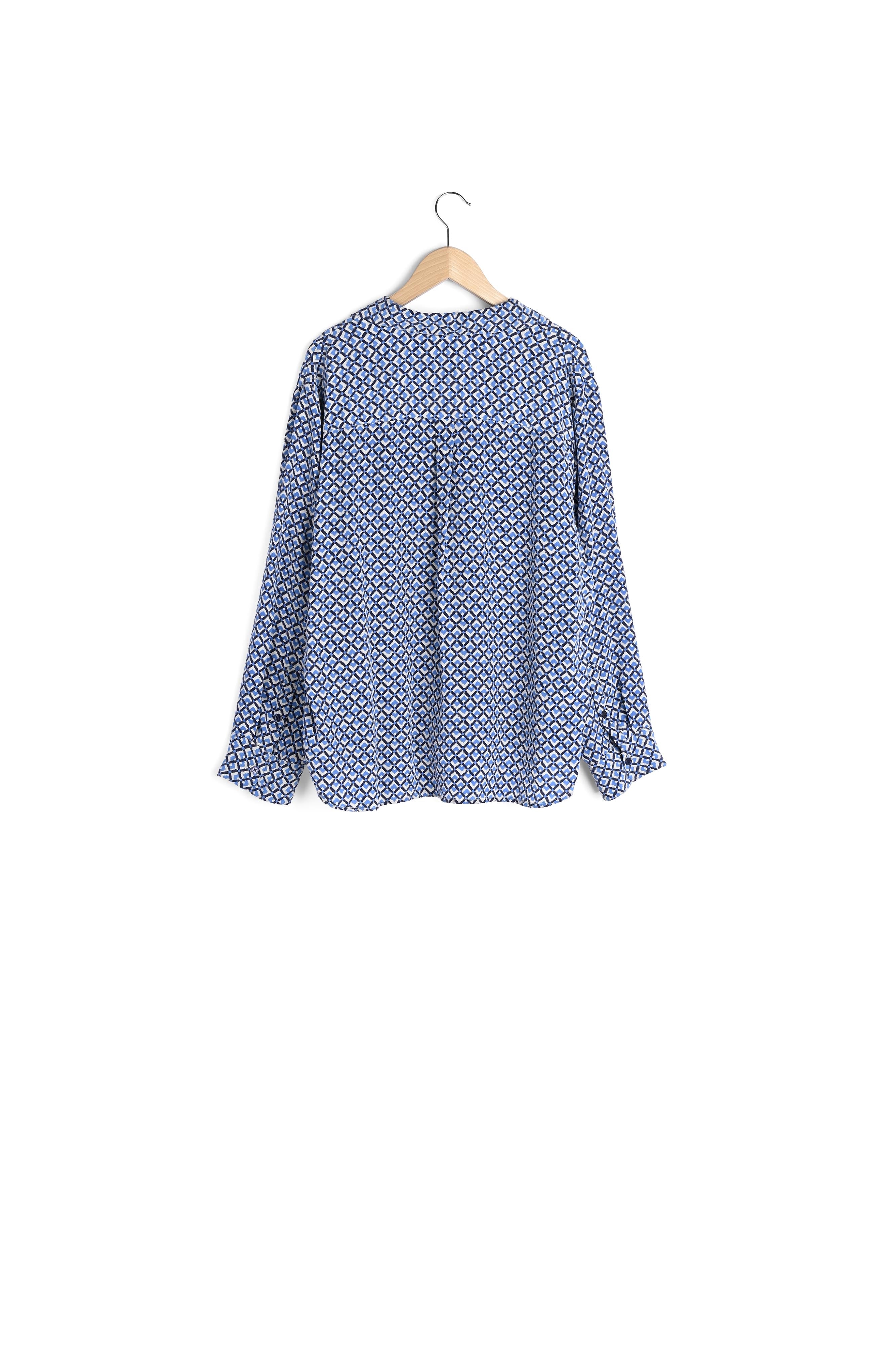 Blouse en soie et motif géométrique - CARLTON Faume - seconde main