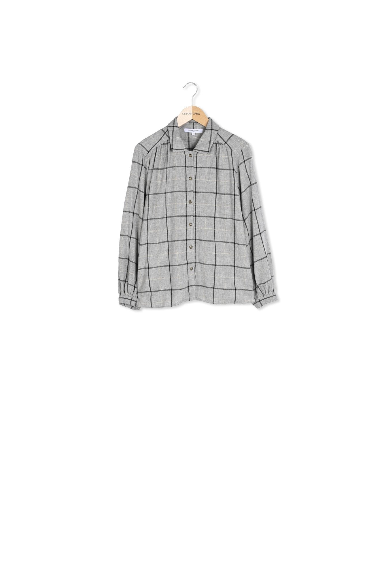 Chemise à carreaux et lurex - BELLE Faume - seconde main