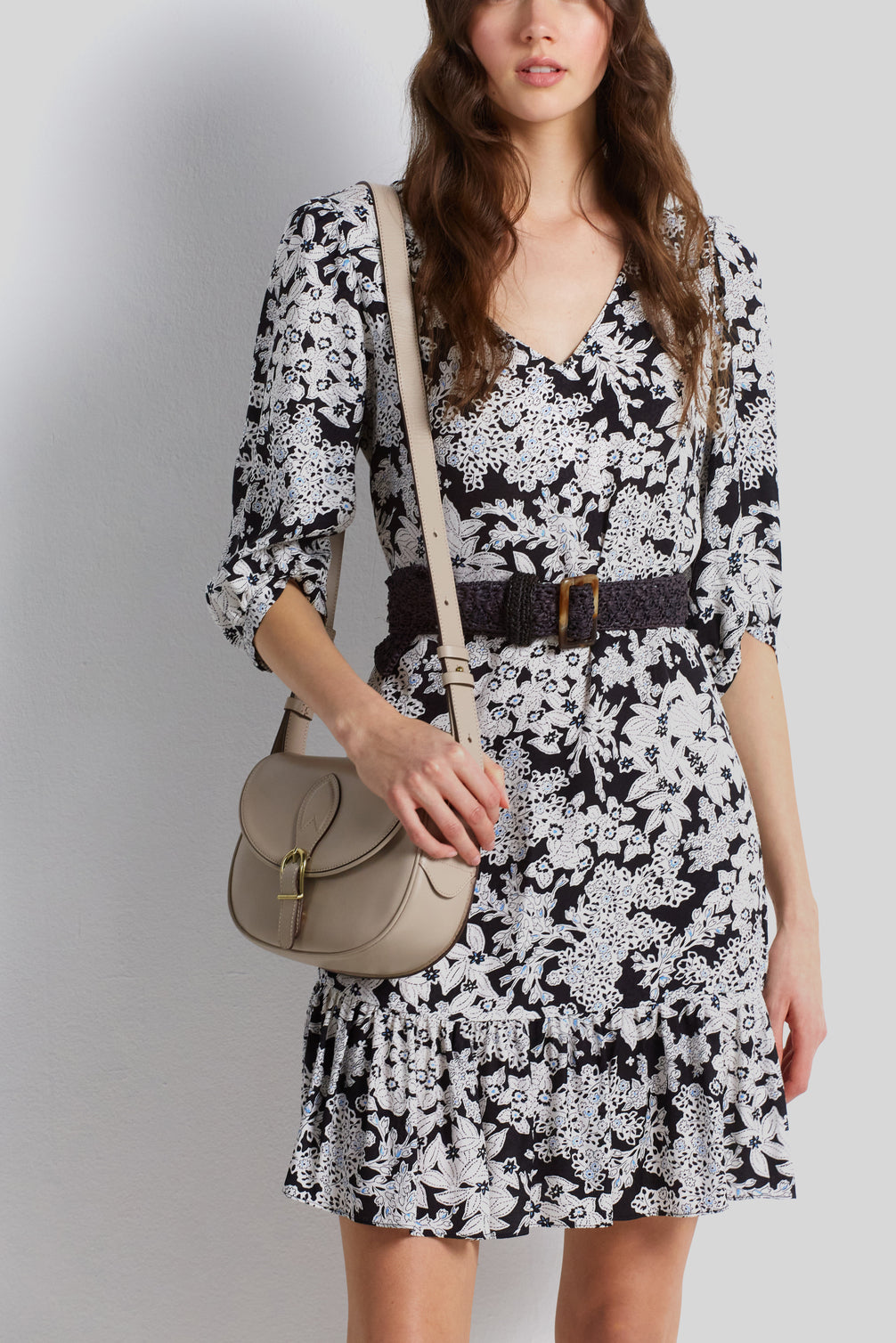 Robe fleurie à volant - JIN Faume - seconde main