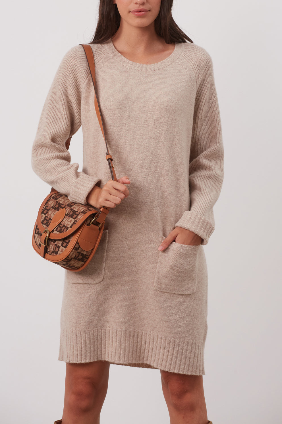 Robe en maille de laine cachemire - JORIS Faume - seconde main