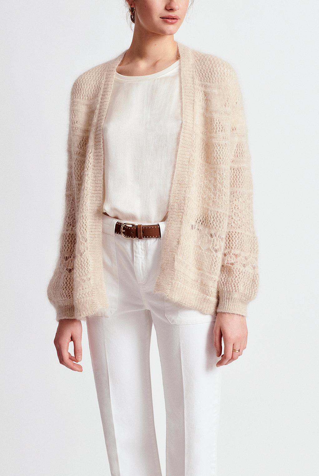 EMILIA - Gilet en mohair et Lurex Faume - seconde main