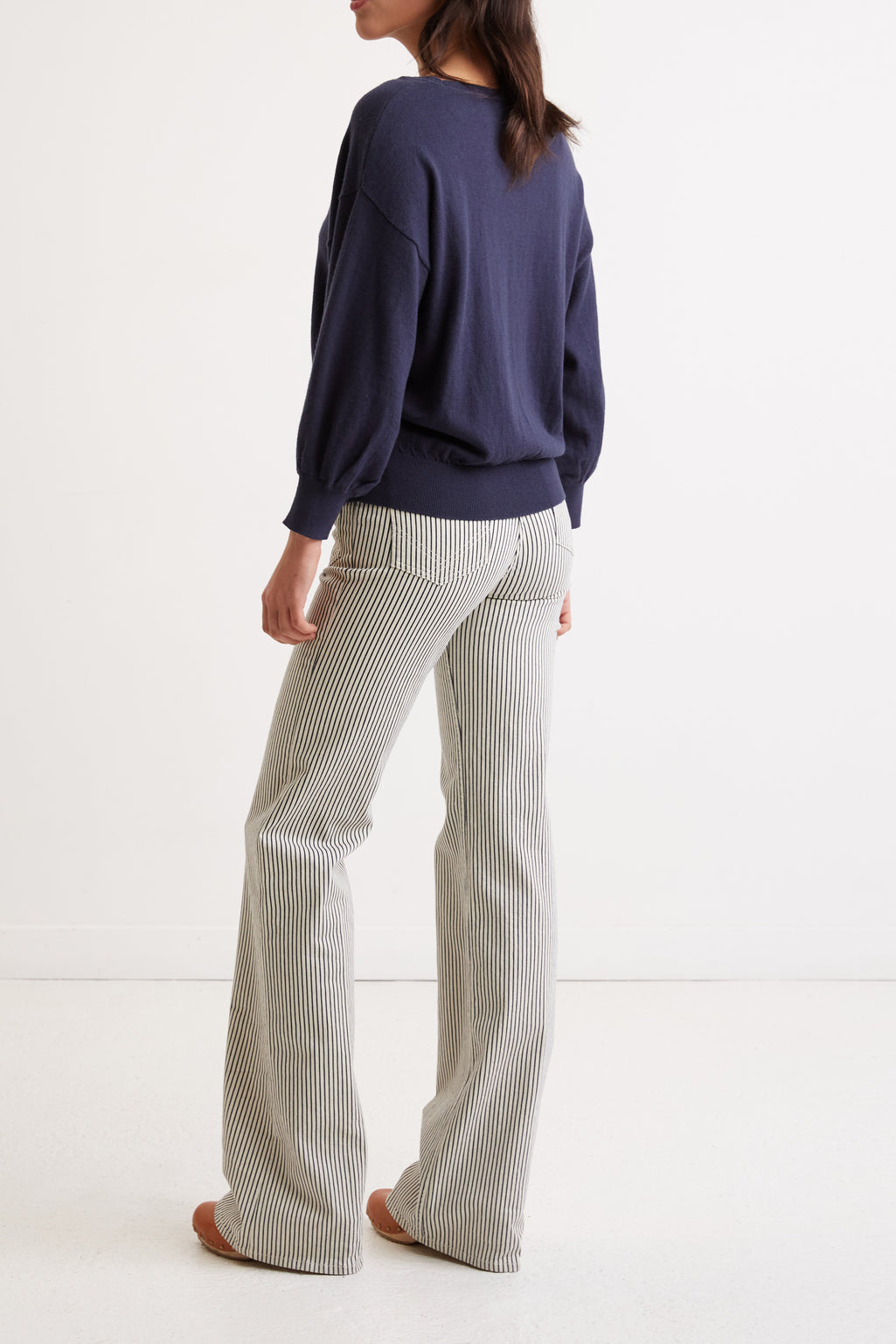 Pull Palmiers en coton et cachemire - LAHOURI Faume - seconde main