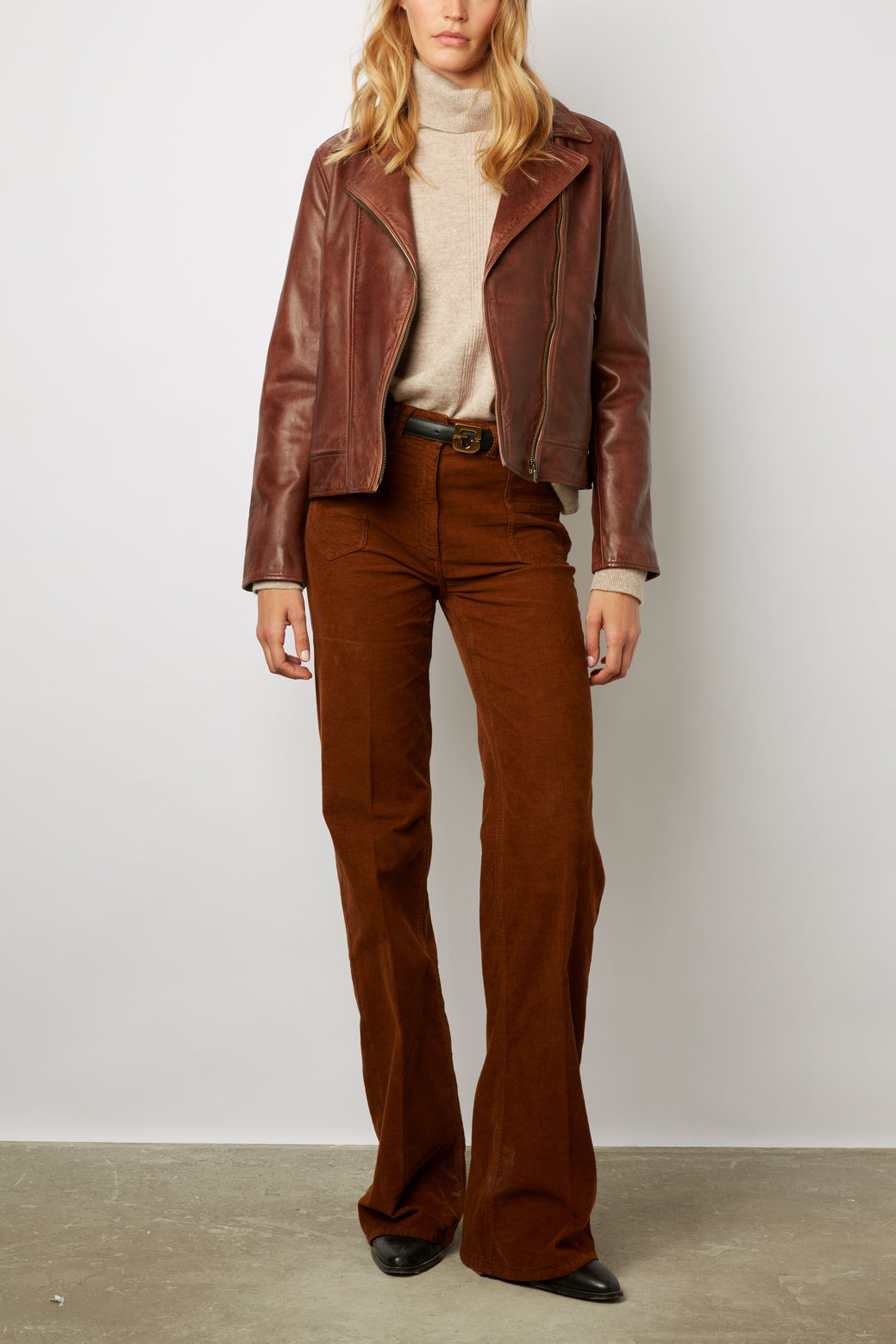 Veste en cuir - NATSUNI Faume - seconde main
