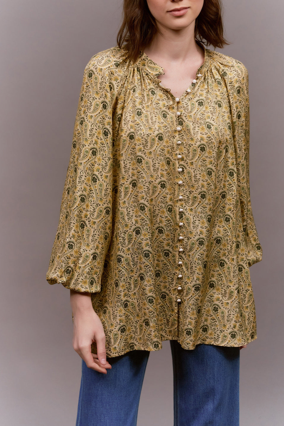 Blouse imprimée oversize - CLOANE Faume - seconde main