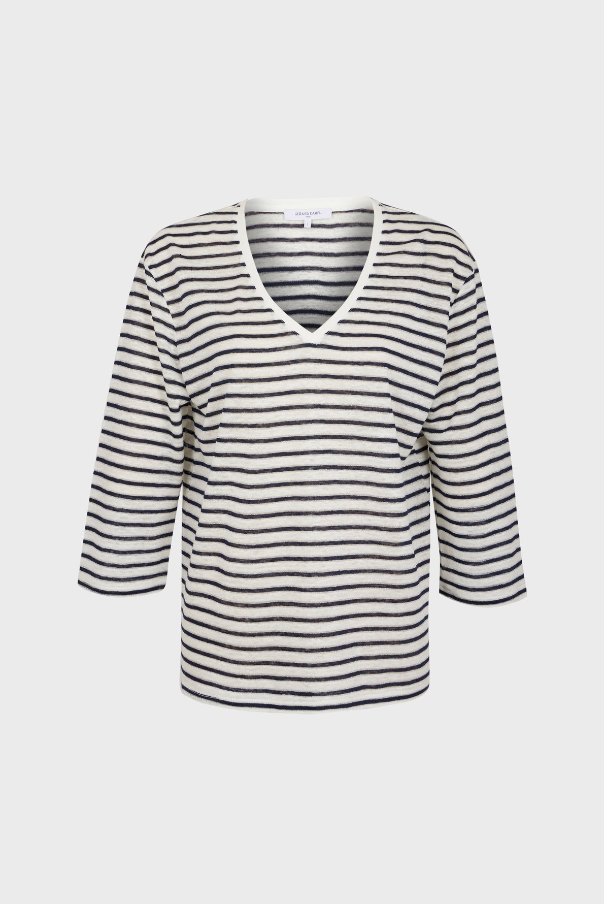 Tee-shirt 100% lin à rayures - ALICIA Faume - seconde main