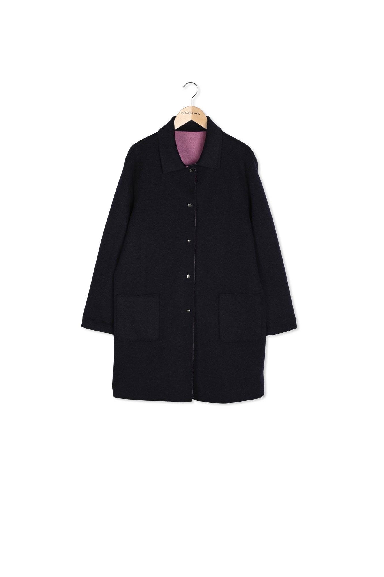 Manteau réversible en laine double face - SAELLE Faume - seconde main