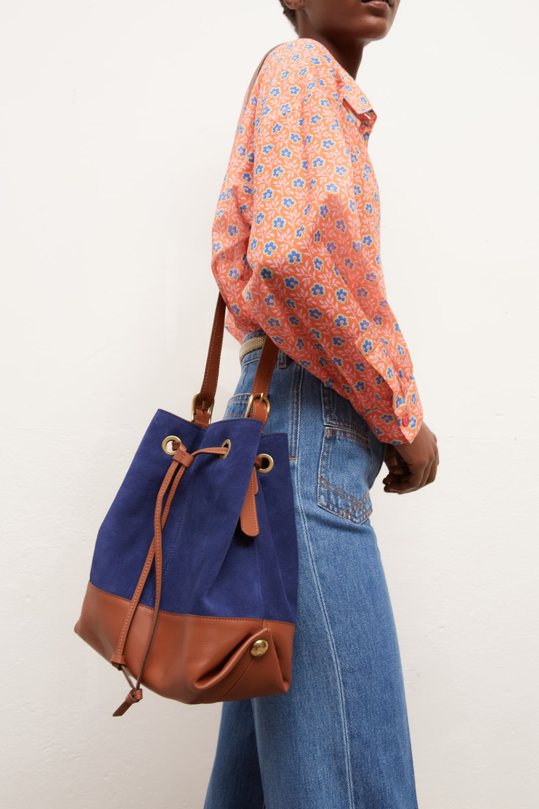 NAPOLI - Chemise en voile de coton imprimé Faume - seconde main