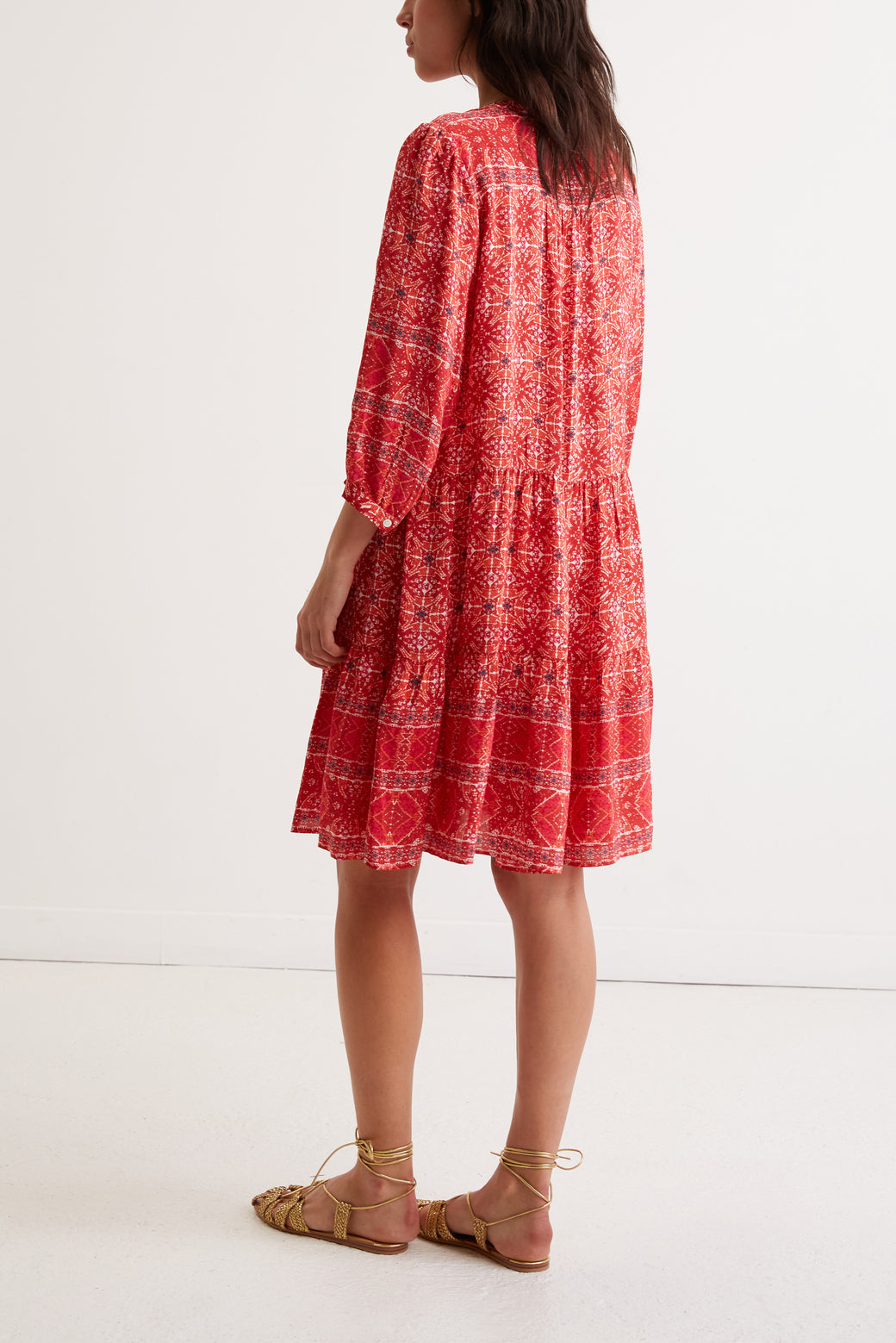 Robe courte à motif ethnique - JUDITH Faume - seconde main