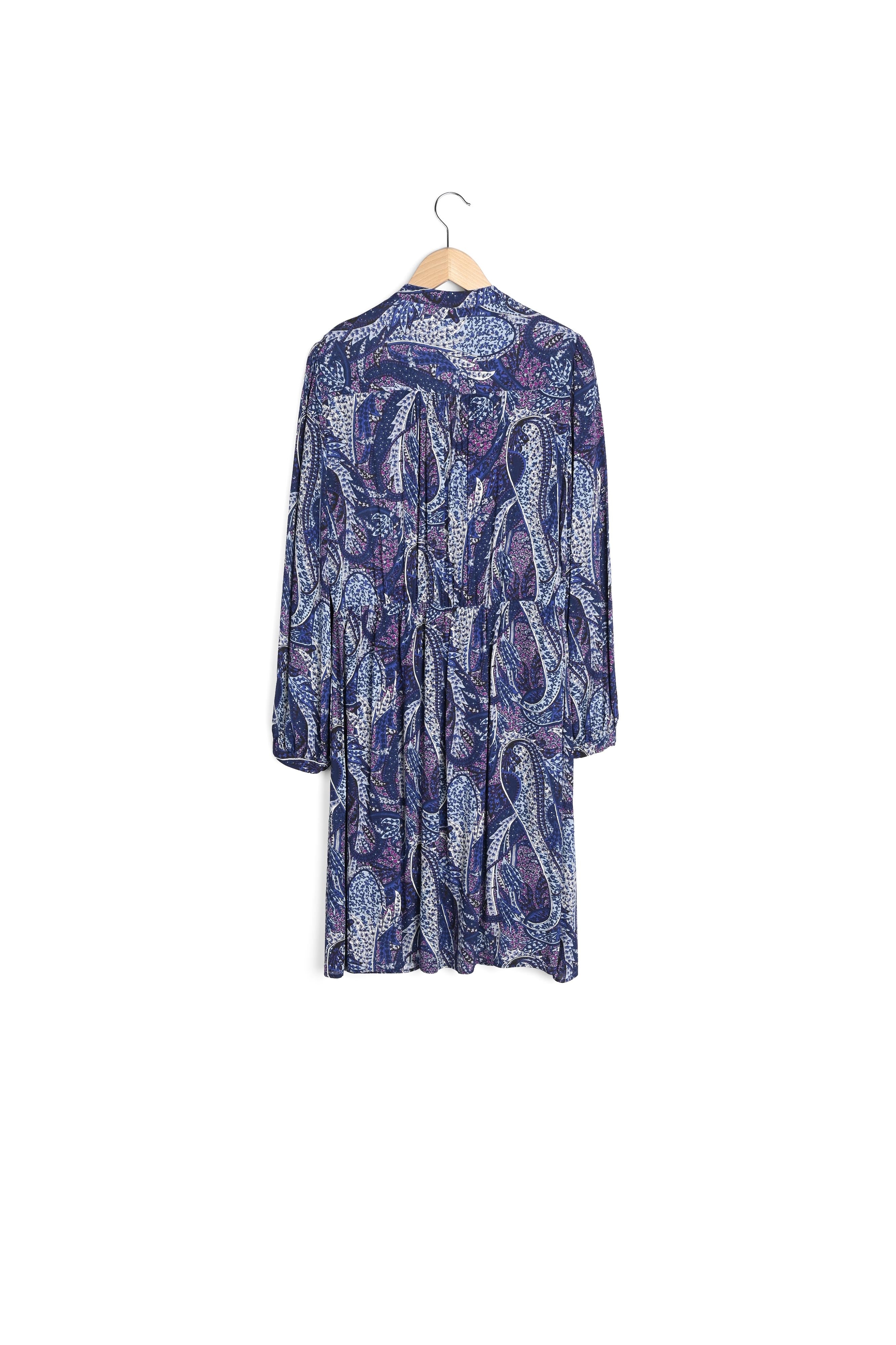 Robe courte et fluide imprimé cachemire ? JANICE Faume - seconde main