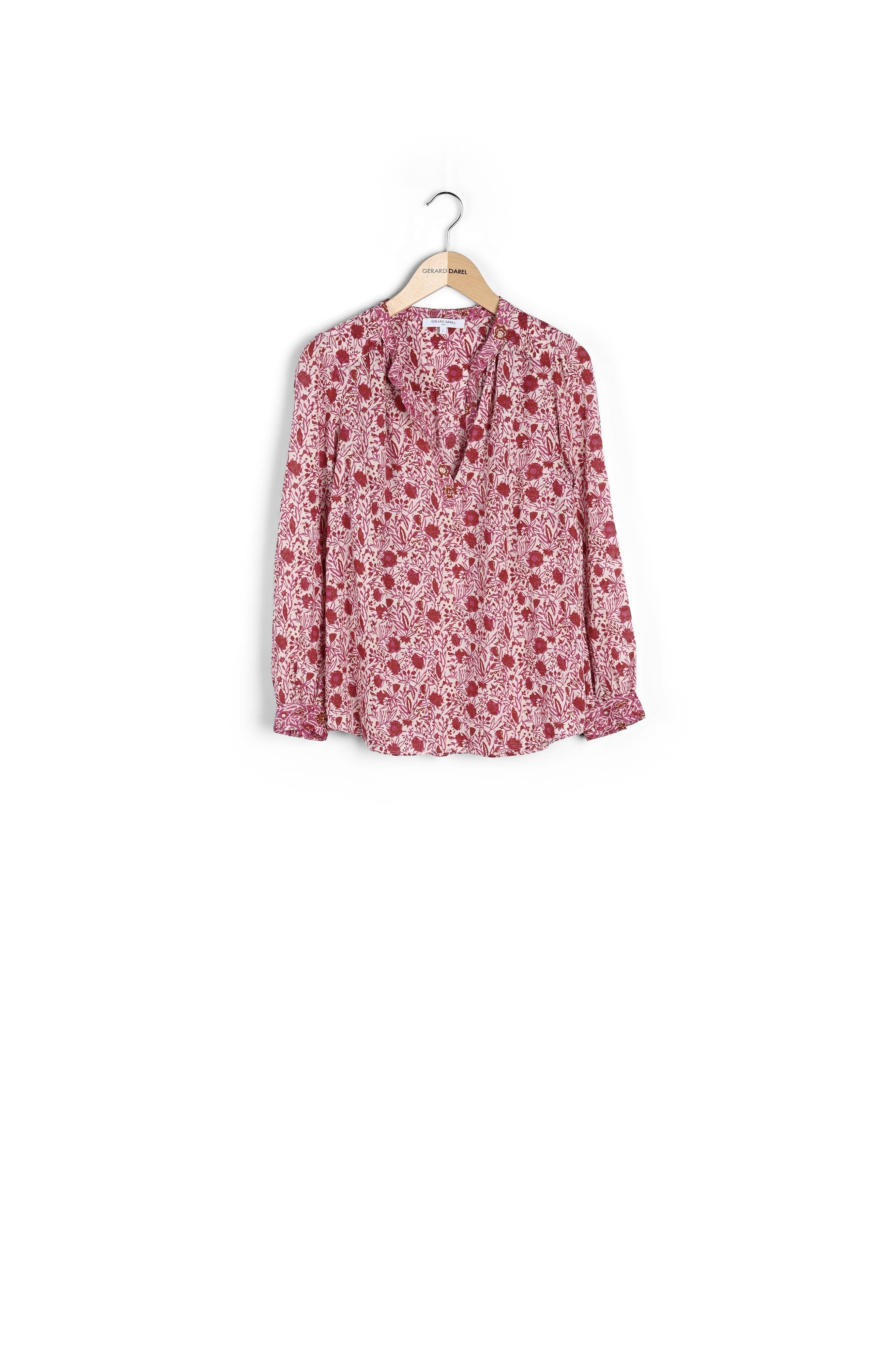 CLEMENCIA - Blouse fleurie en voile de coton Faume - seconde main