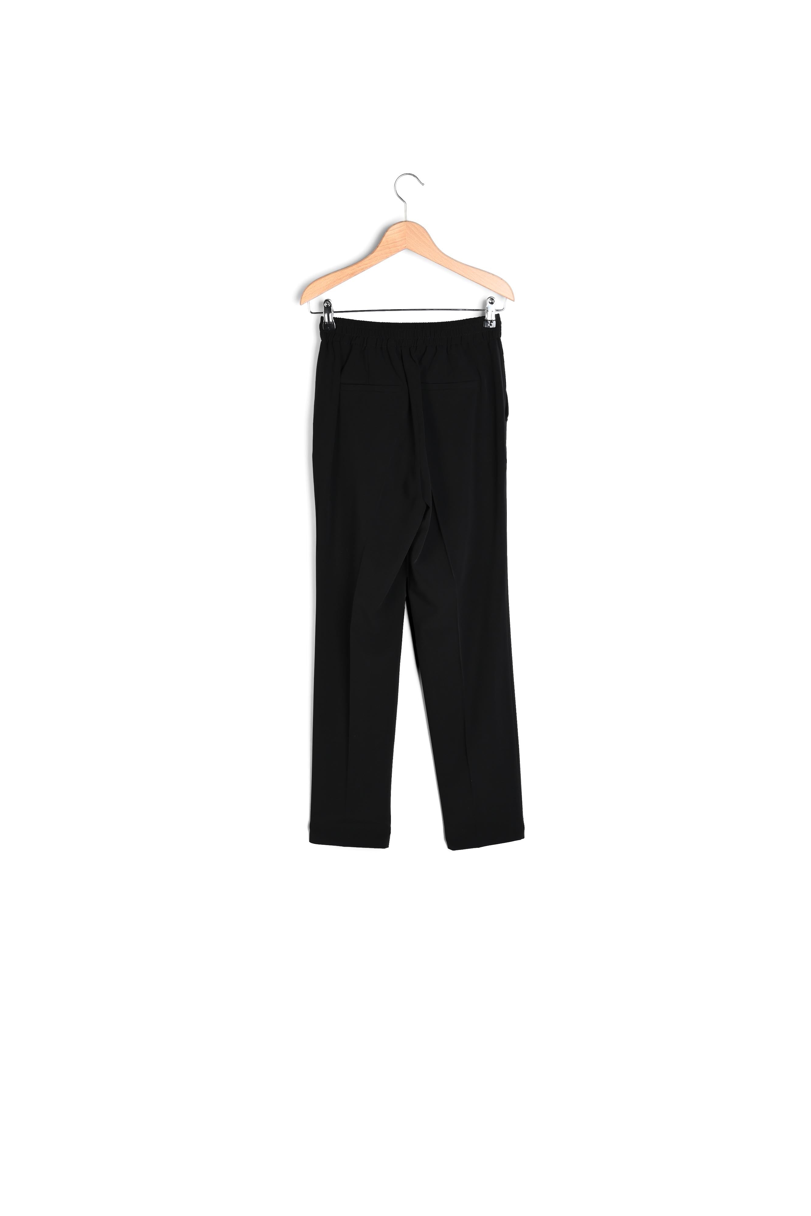 MARIA - Pantalon fluide 7/8 en crêpe Faume - seconde main