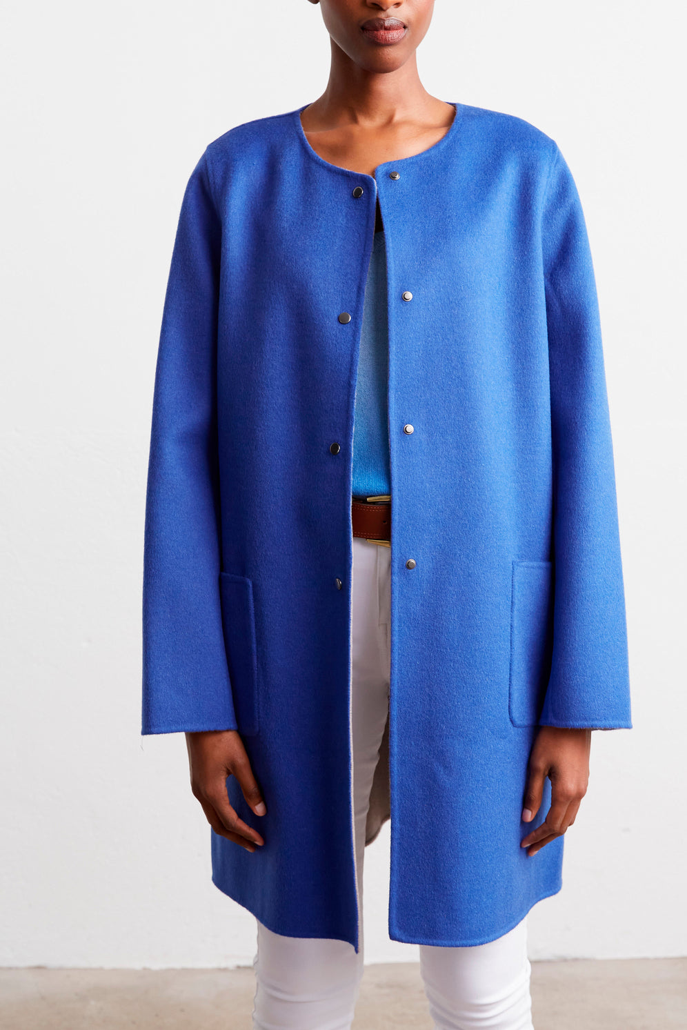Manteau réversible en laine - SALMA Faume - seconde main