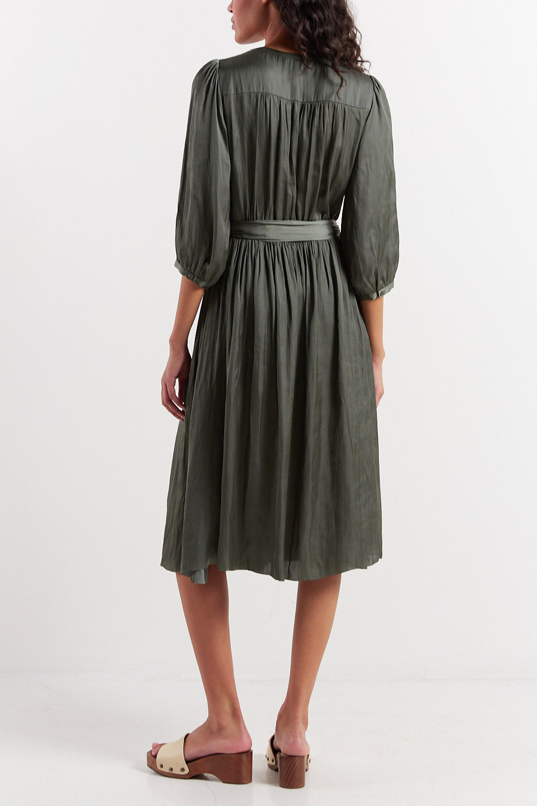 Robe midi ceinturée - JANELLE Faume - seconde main