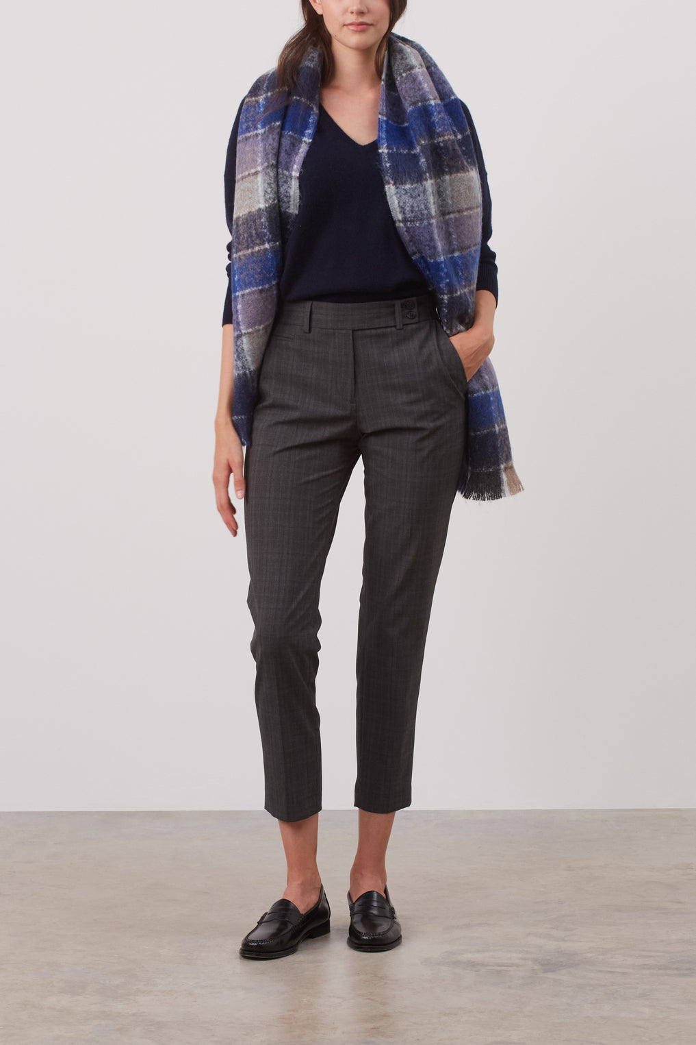 Pantalon de tailleur à carreaux - ELIASS Faume - seconde main