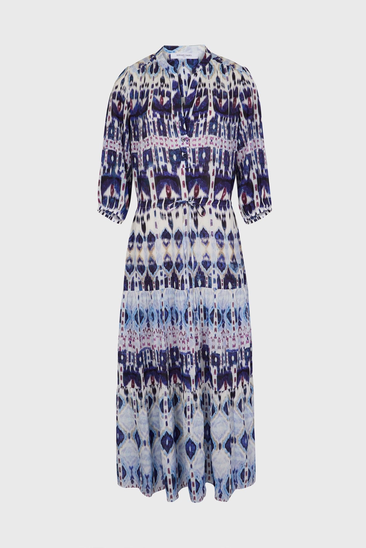 Robe maxi imprimé Ikat - JIVAN Faume - seconde main