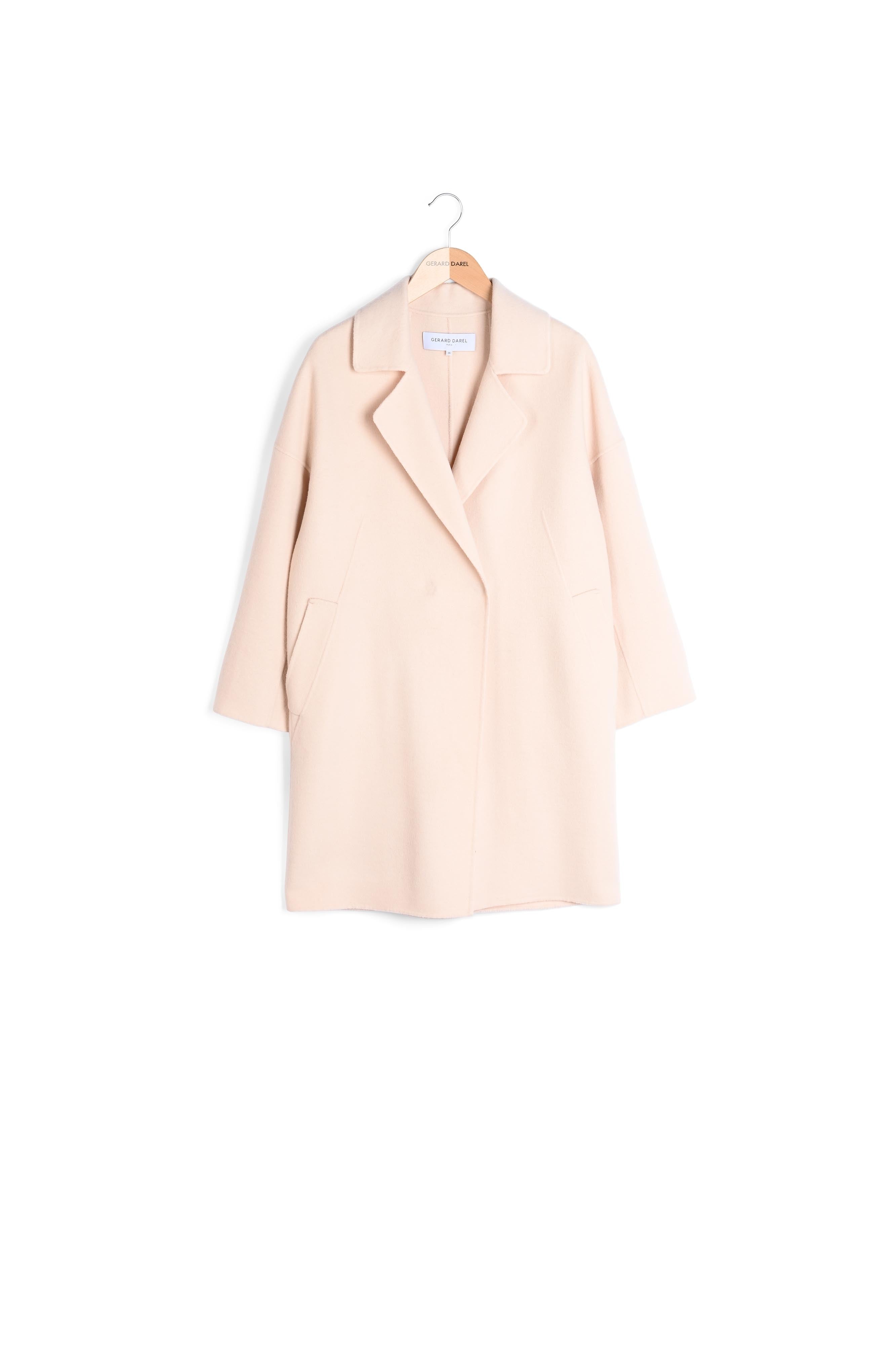 RAPHAELLE - Manteau court en drap de laine Faume - seconde main