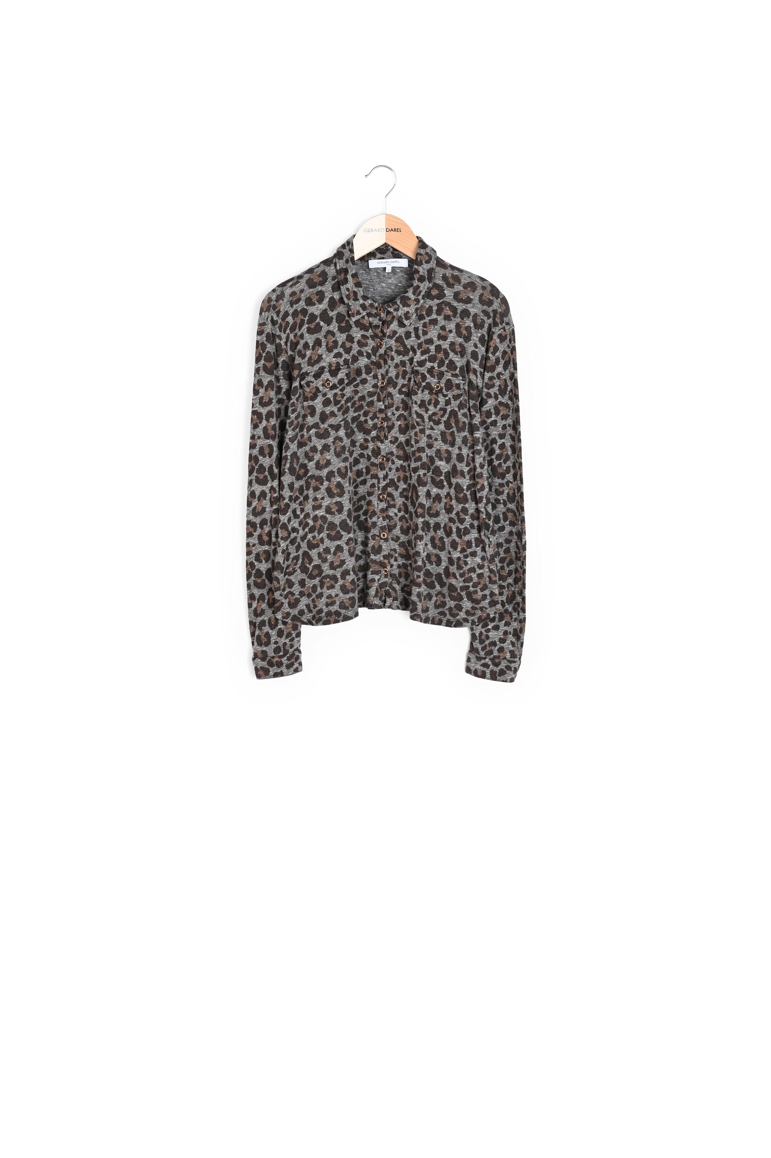 Chemise en coton imprimé Léopard - ABIGAEL Faume - seconde main