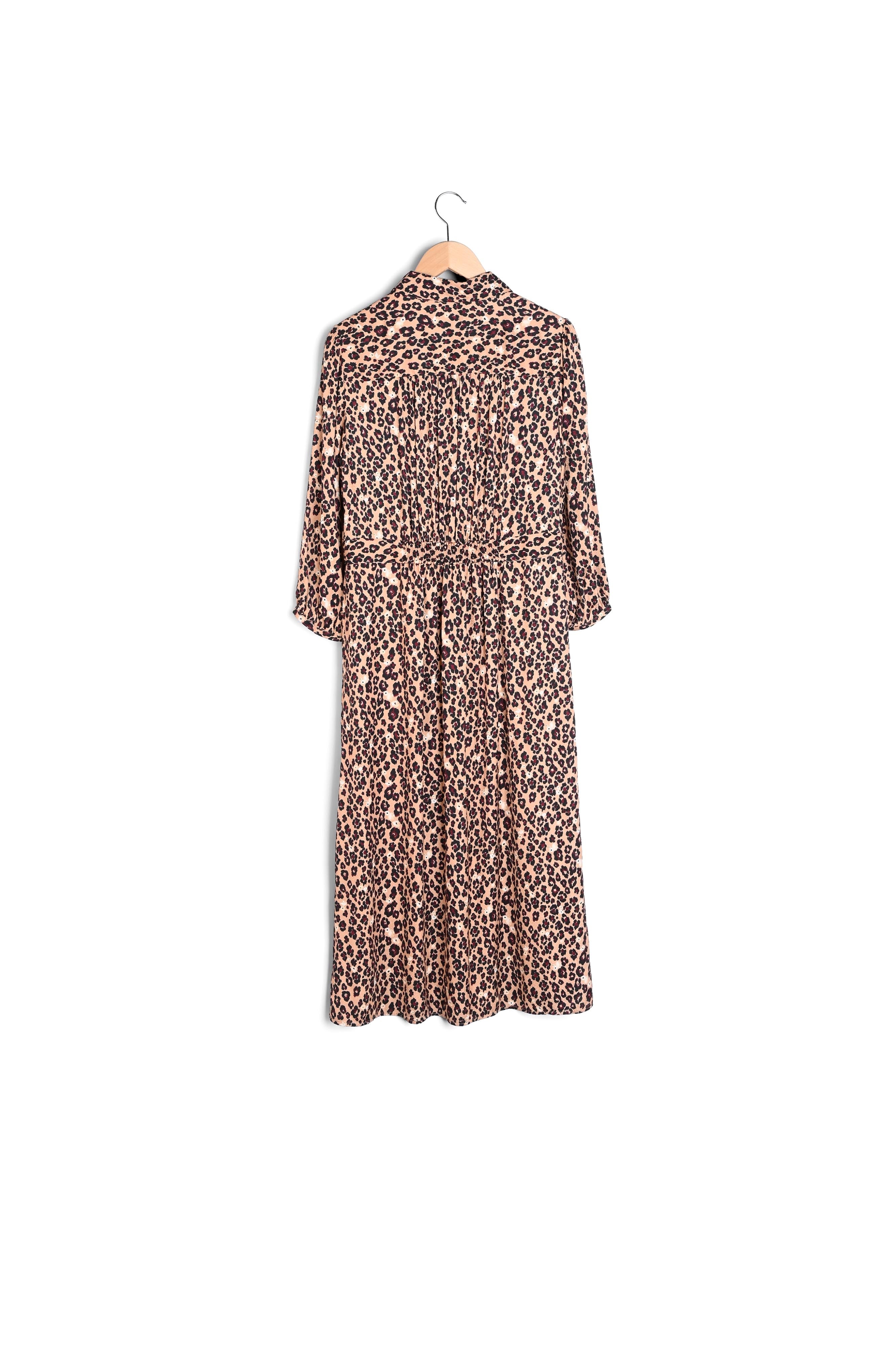 Robe longue en jacquard à imprimé animalier Faume - seconde main