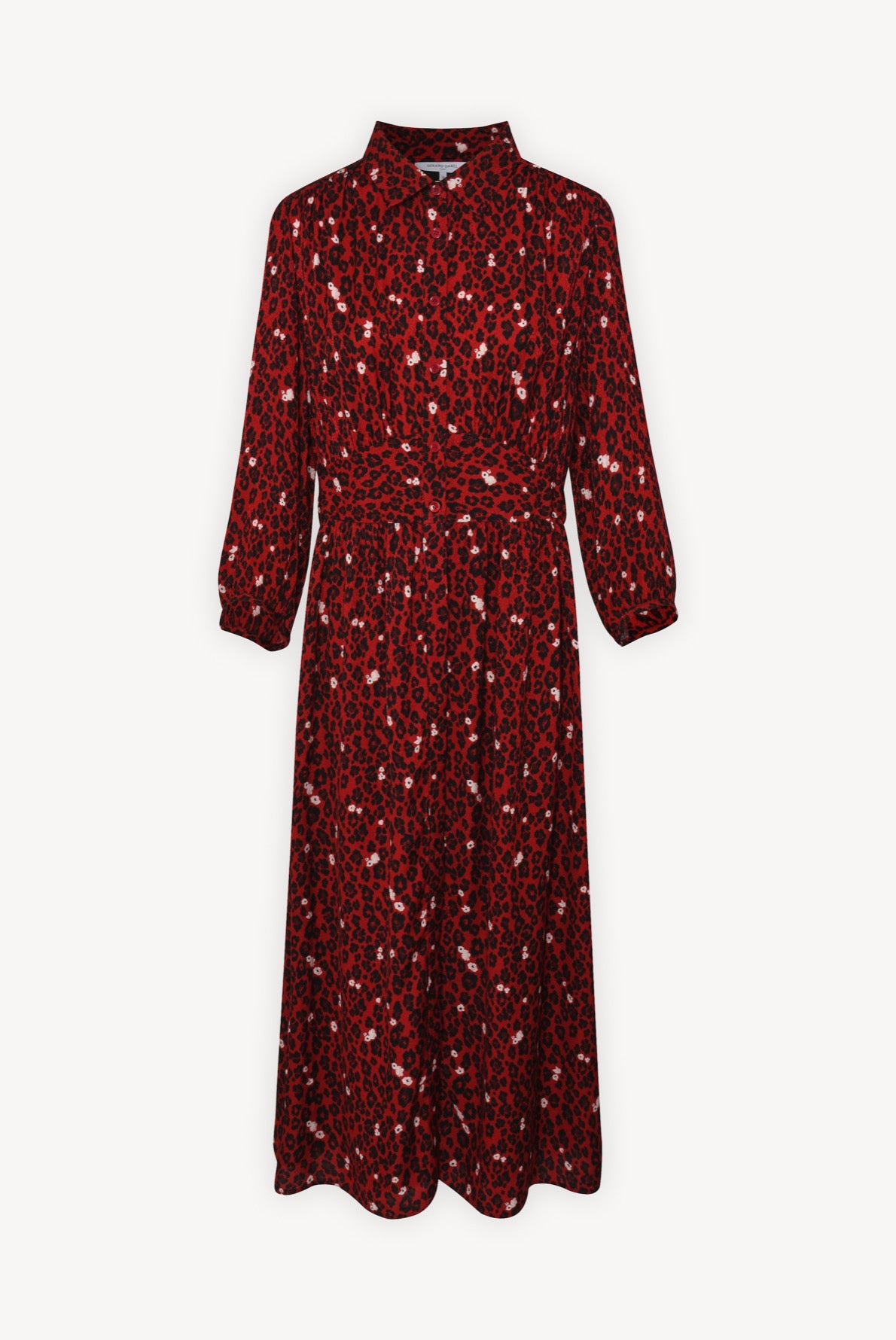 Robe longue en jacquard à imprimé animalier Faume - seconde main