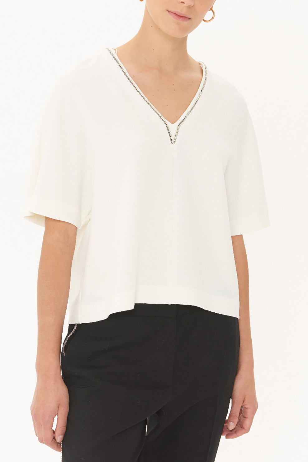 MARJORY - Top oversize en crêpe Faume - seconde main