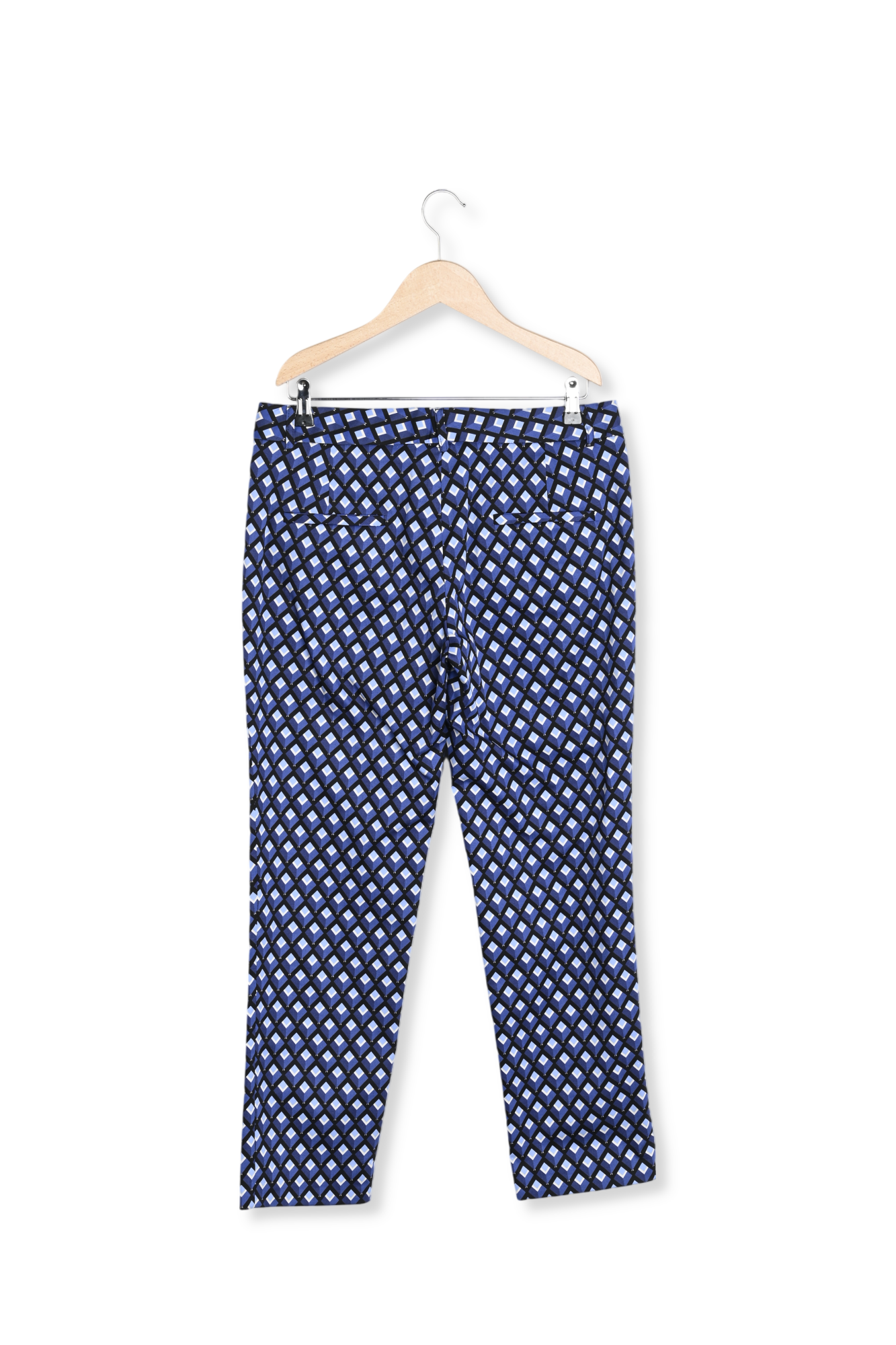 Pantalon en coton imprimé losanges  - ELIESS Faume - seconde main