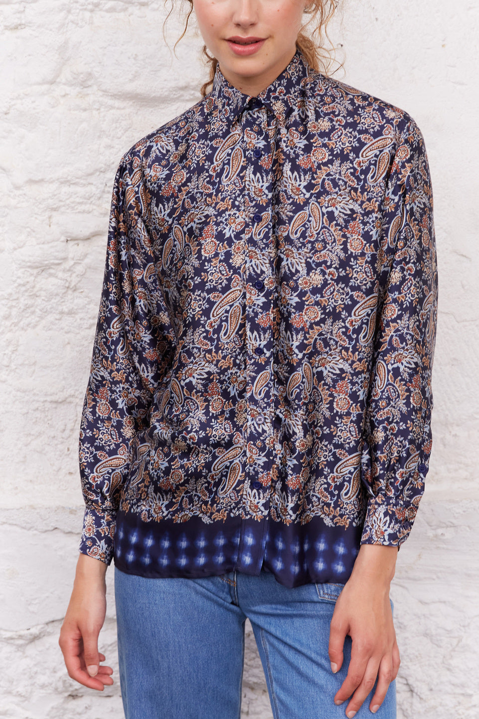 Chemise ample à imprimé cachemire - CLYDE Faume - seconde main