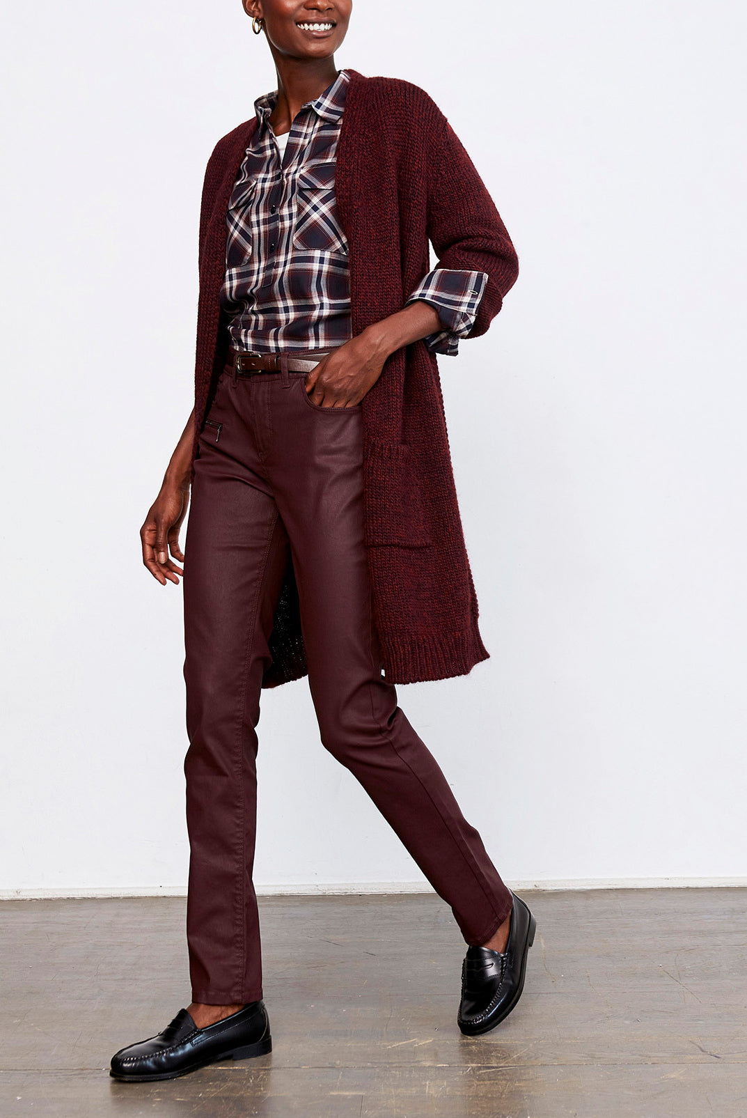 LUCILLE - Jean en coton enduit Faume - seconde main