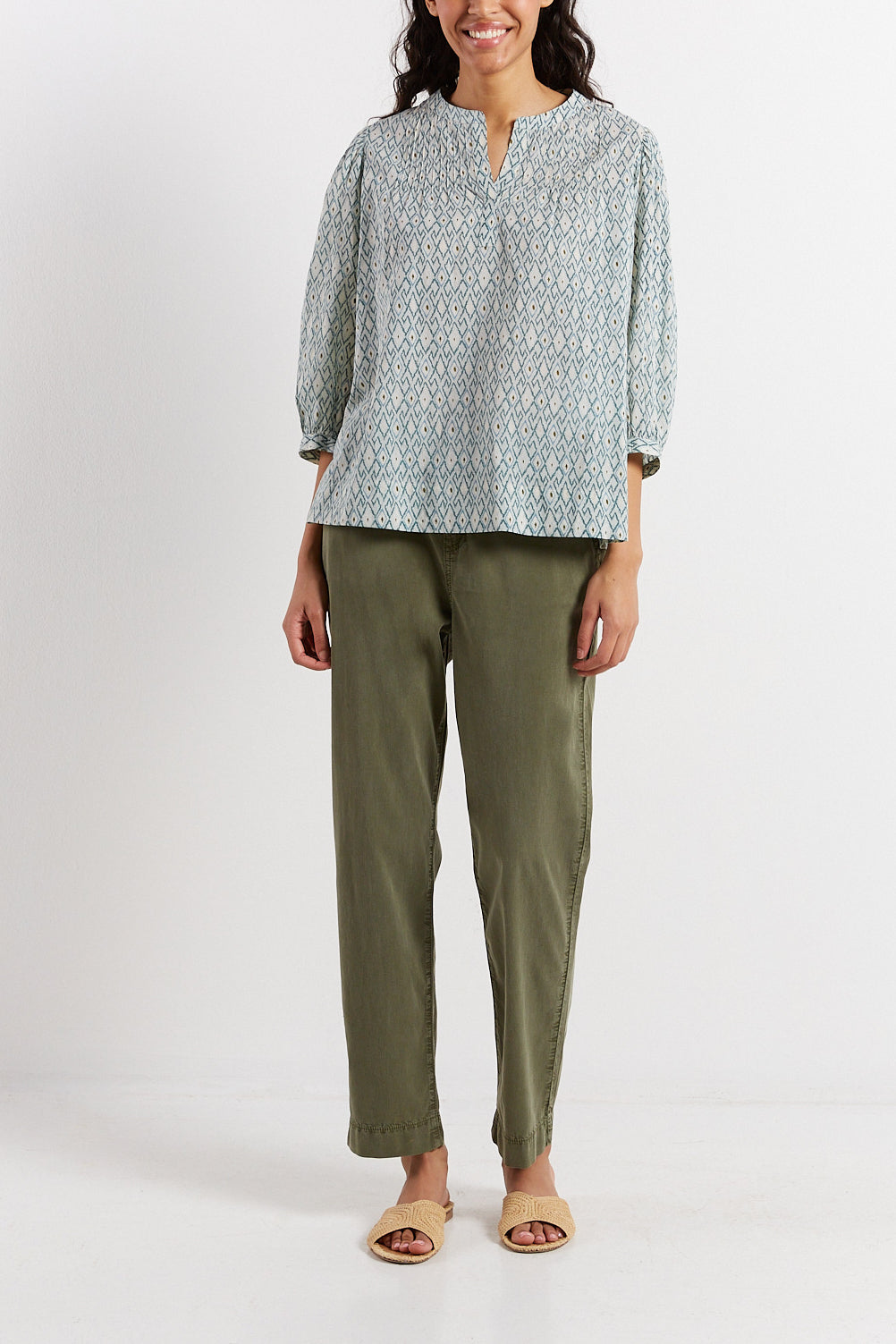 Blouse en voile de coton imprimé - CLOTHILDE Faume - seconde main