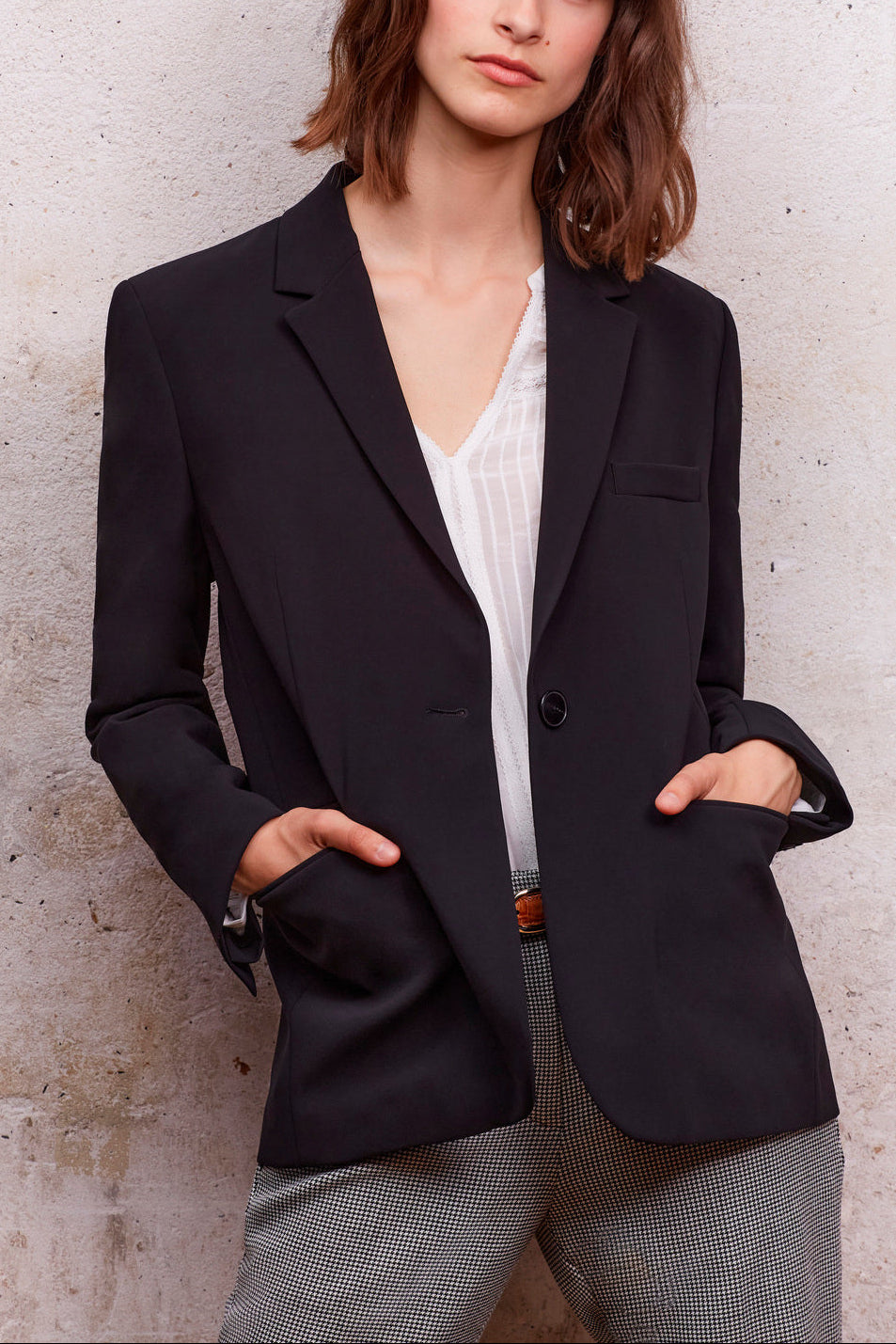 BRUNA - Veste de tailleur en crêpe Faume - seconde main