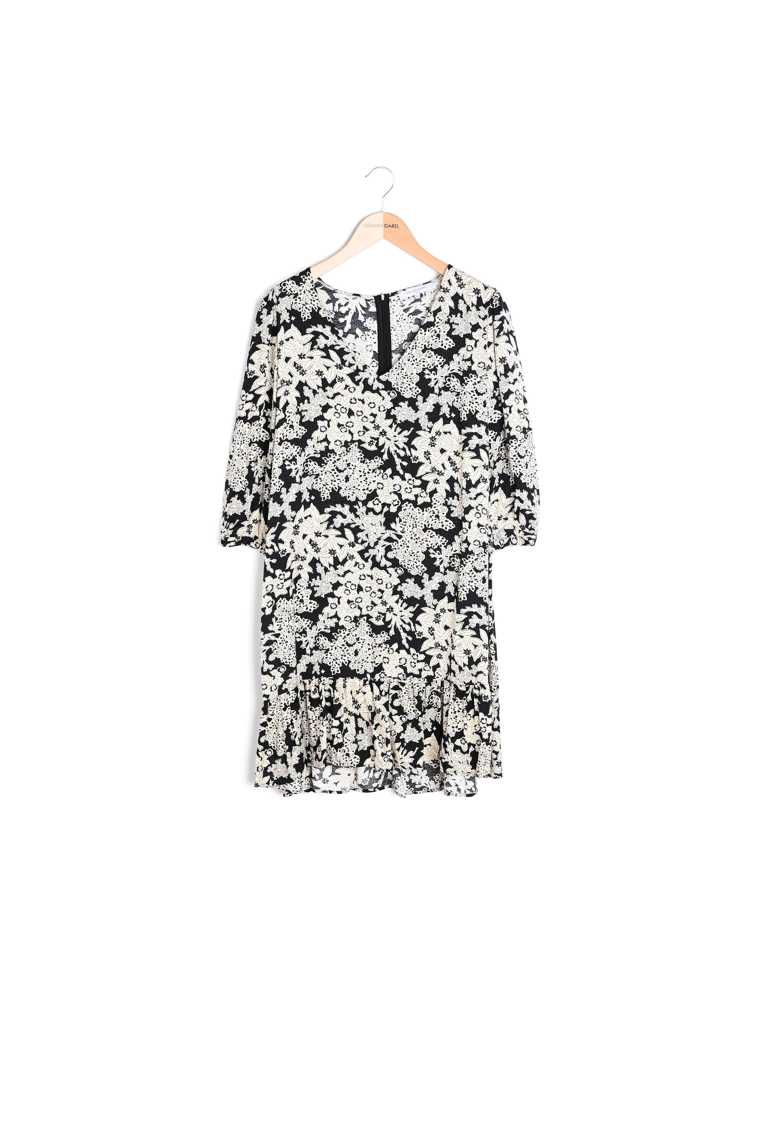 Robe fleurie à volant - JIN Faume - seconde main