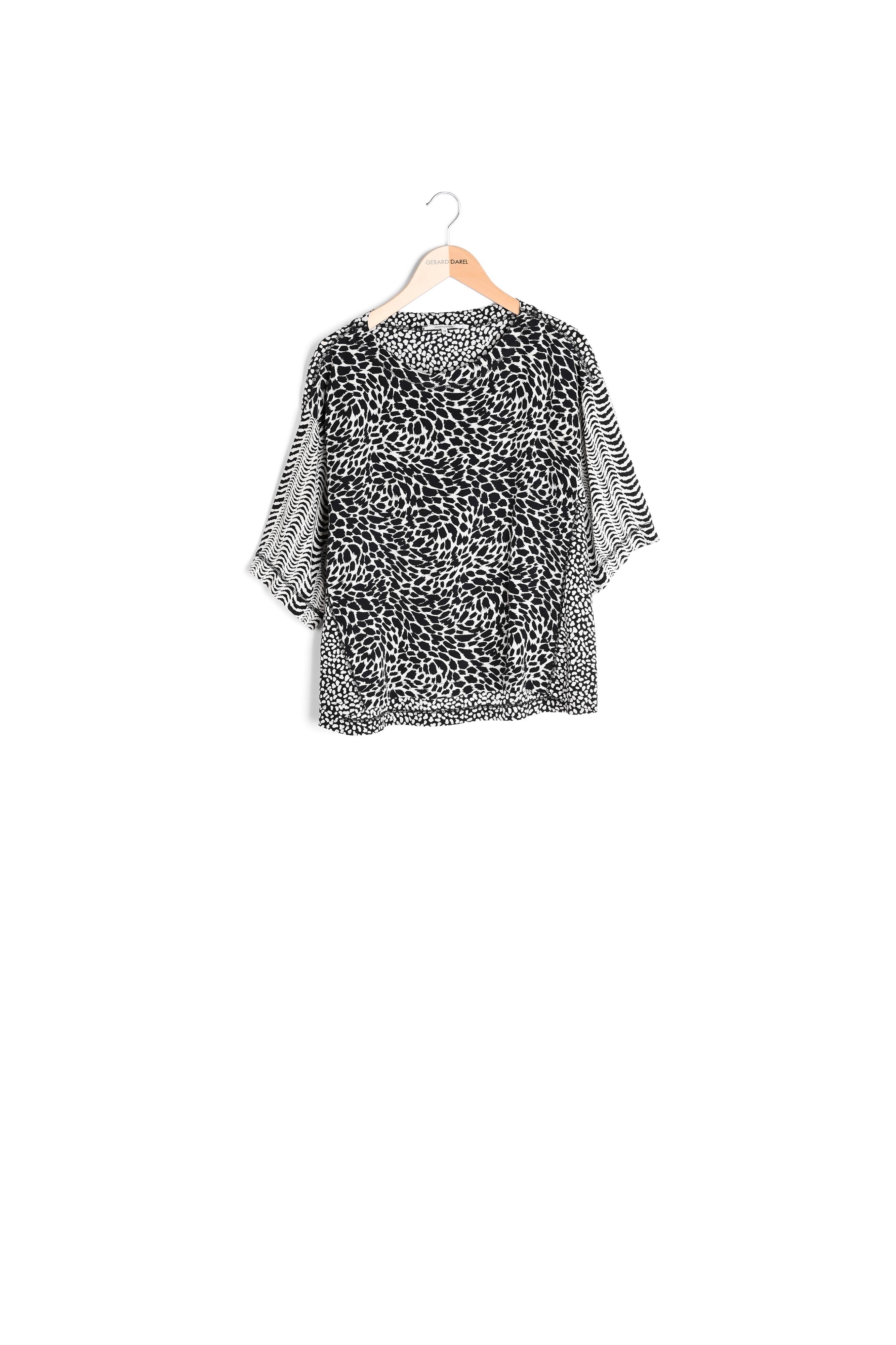 Blouse en soie à motif léopard - CESARIA Faume - seconde main