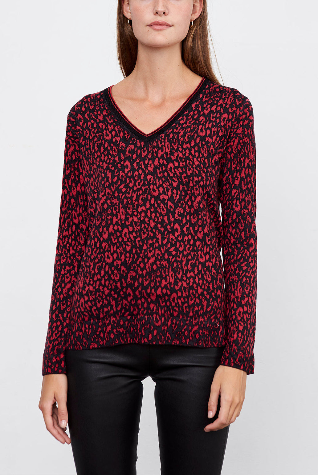 SYRA- Pull V en laine mérinos Faume - seconde main