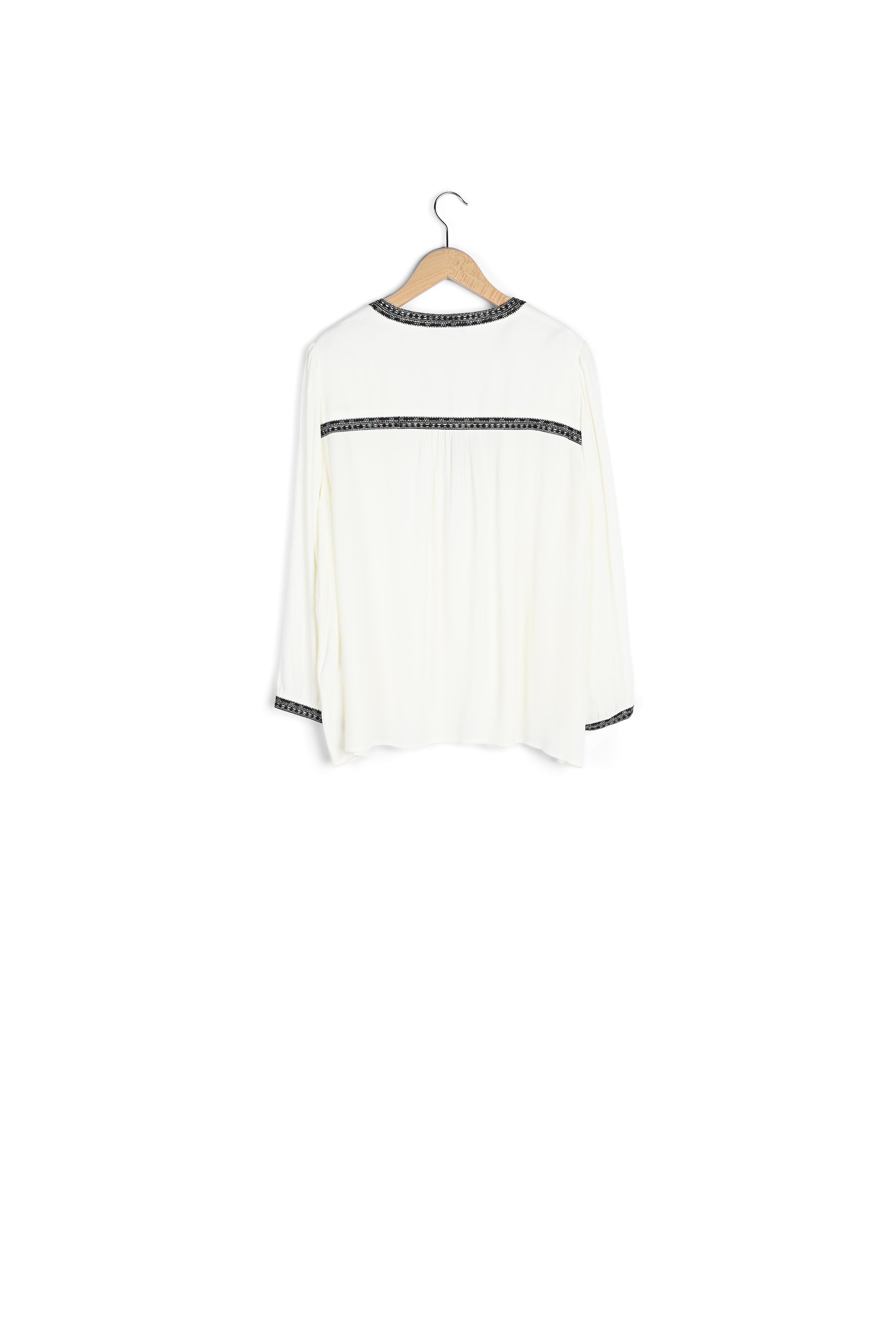 NOA - blouse en crêpe avec broderies Faume - seconde main