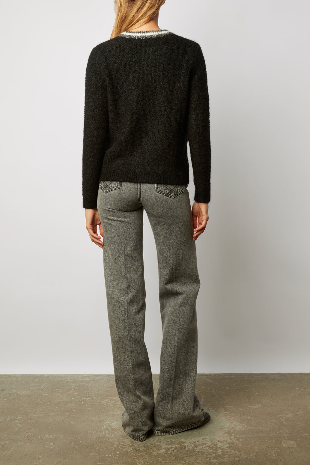 Gilet épais en laine et mohair mélangés - LESSANDRA Faume - seconde main