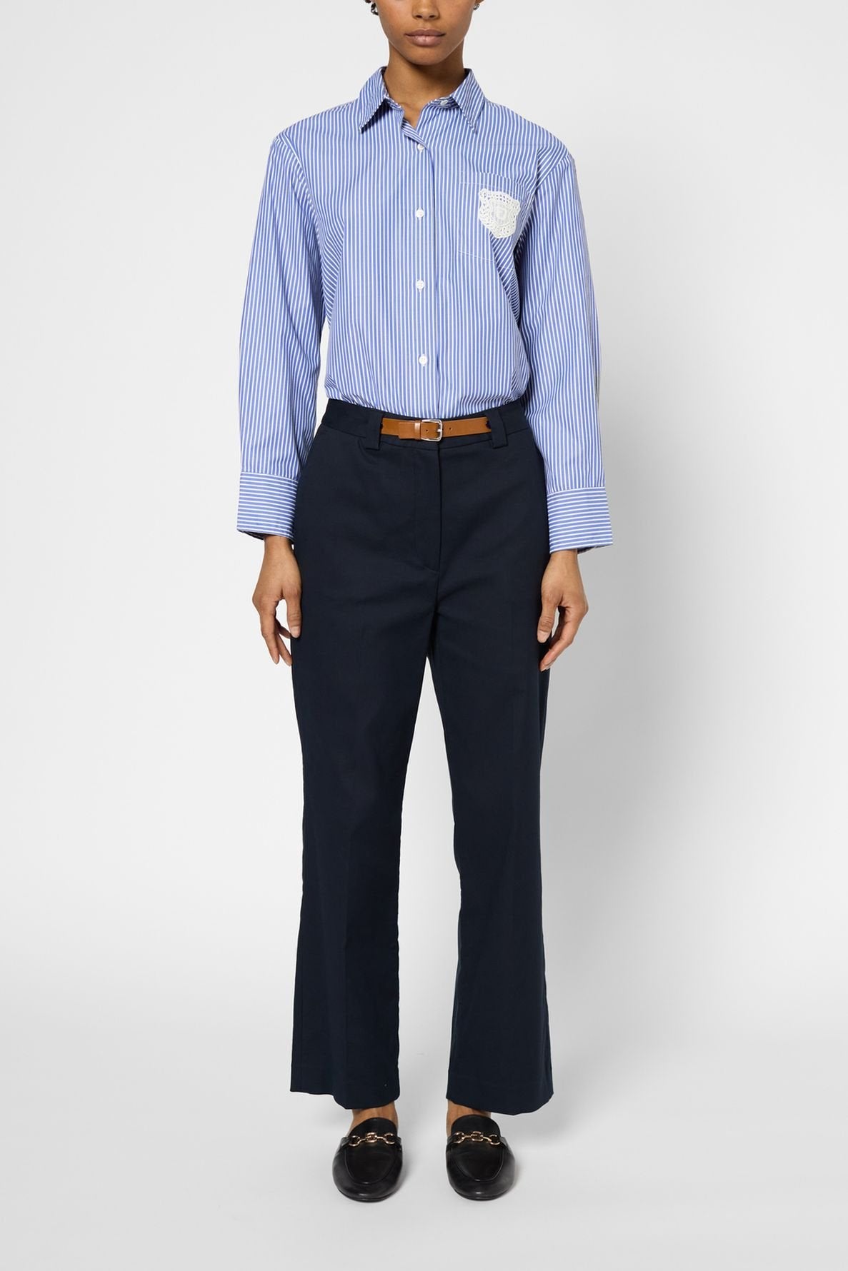 Pantalon 7/8 en coton à ceinture - LUVA Faume - seconde main