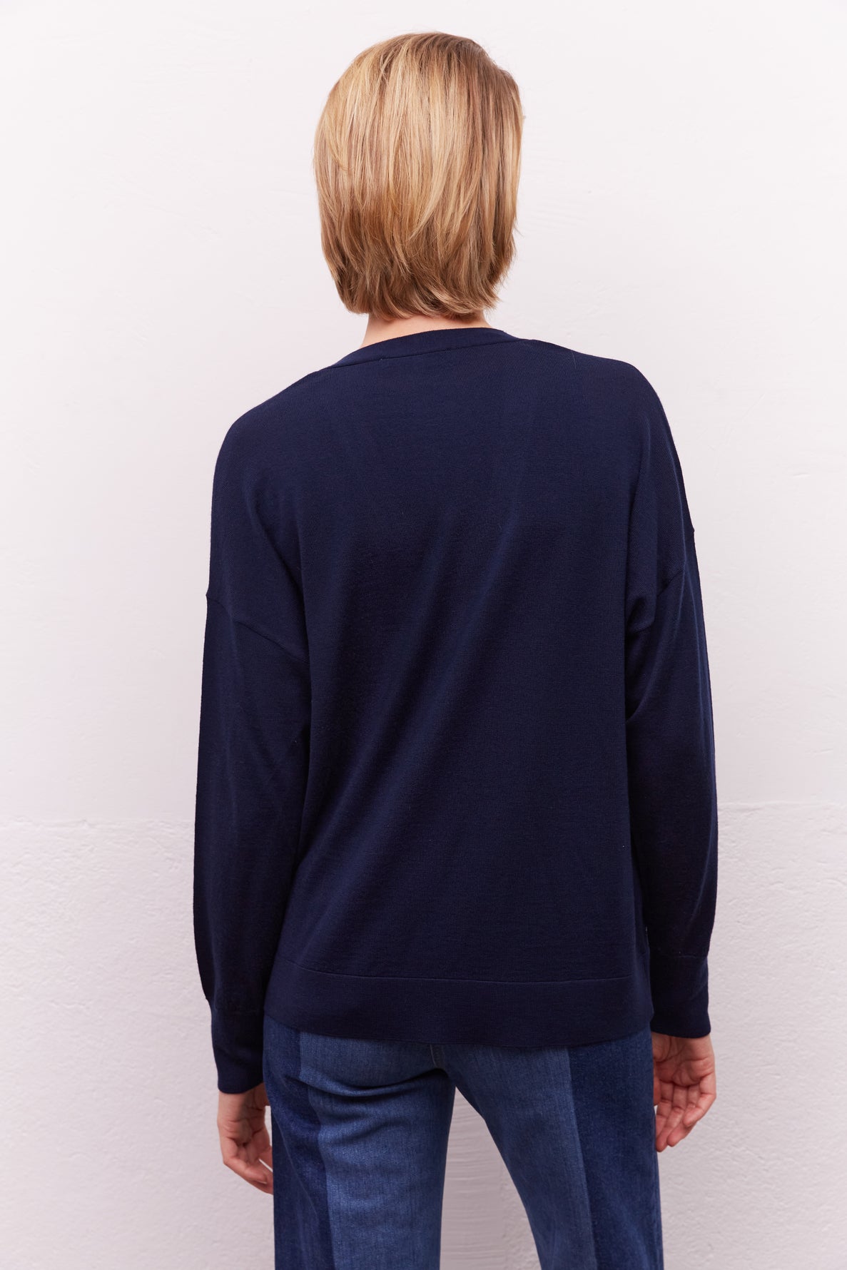 Cardigan V en maille fine - LIVIO Faume - seconde main
