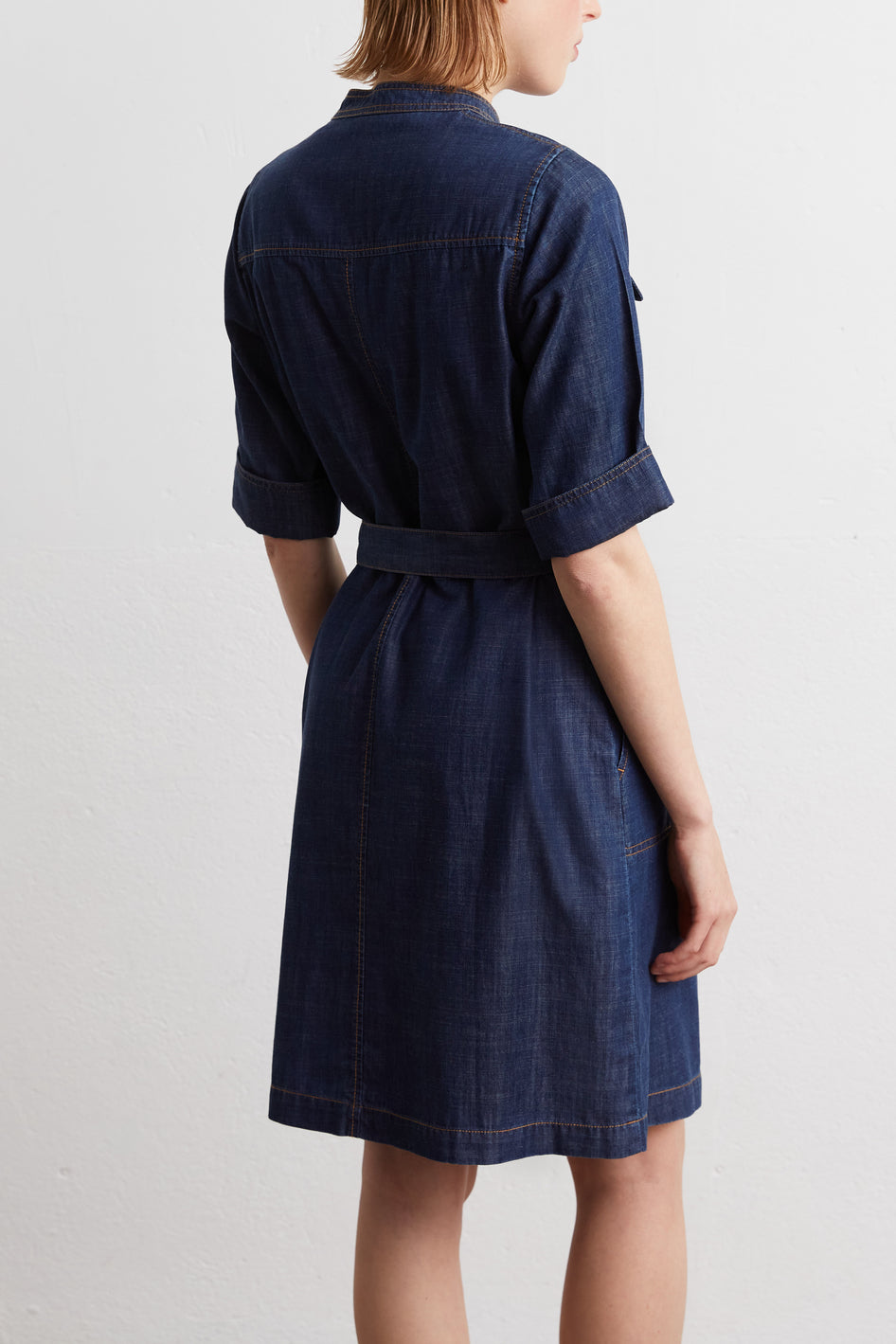 Robe en denim à manches courtes - JUANA Faume - seconde main