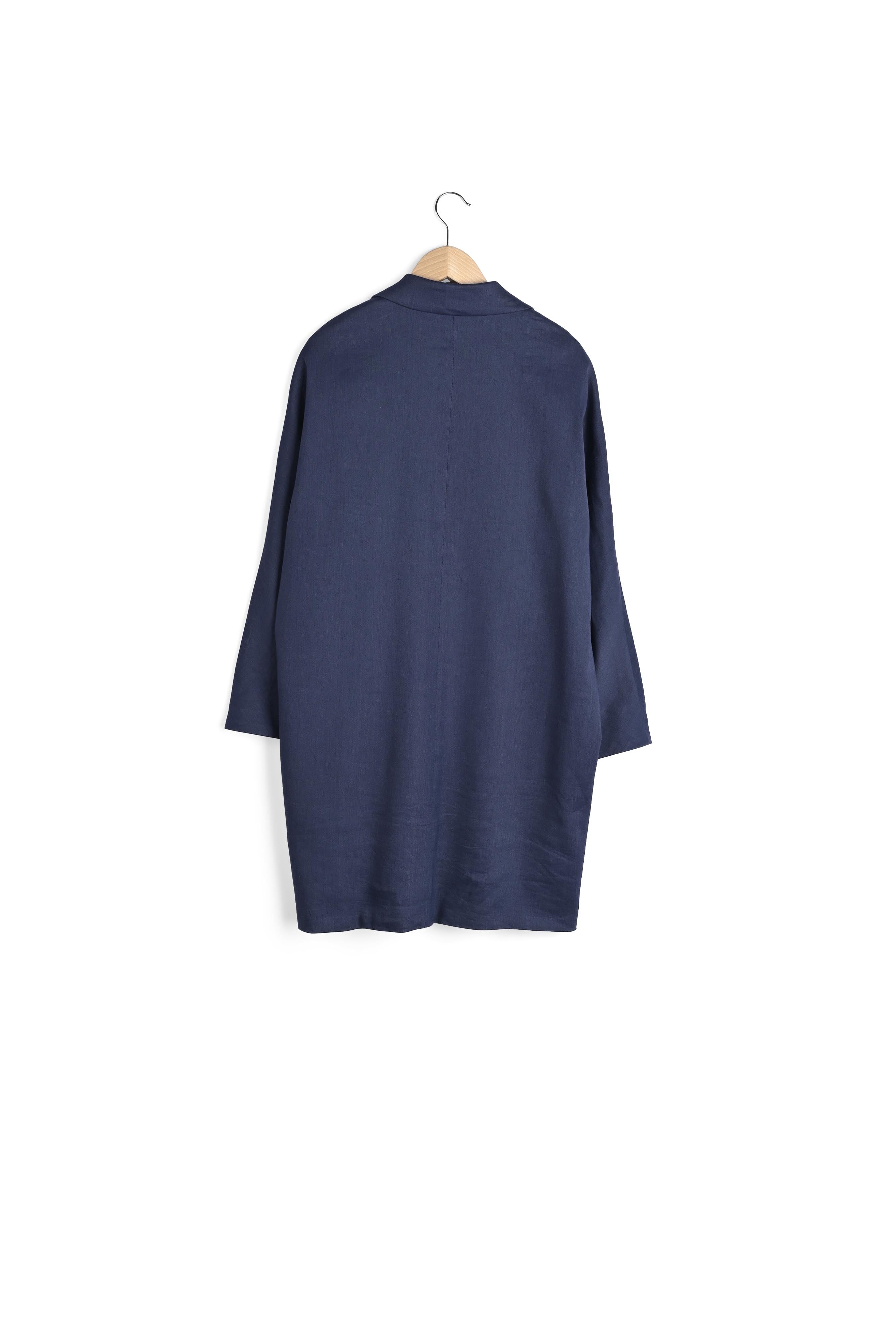 RINA - Manteau oversize en lin Faume - seconde main