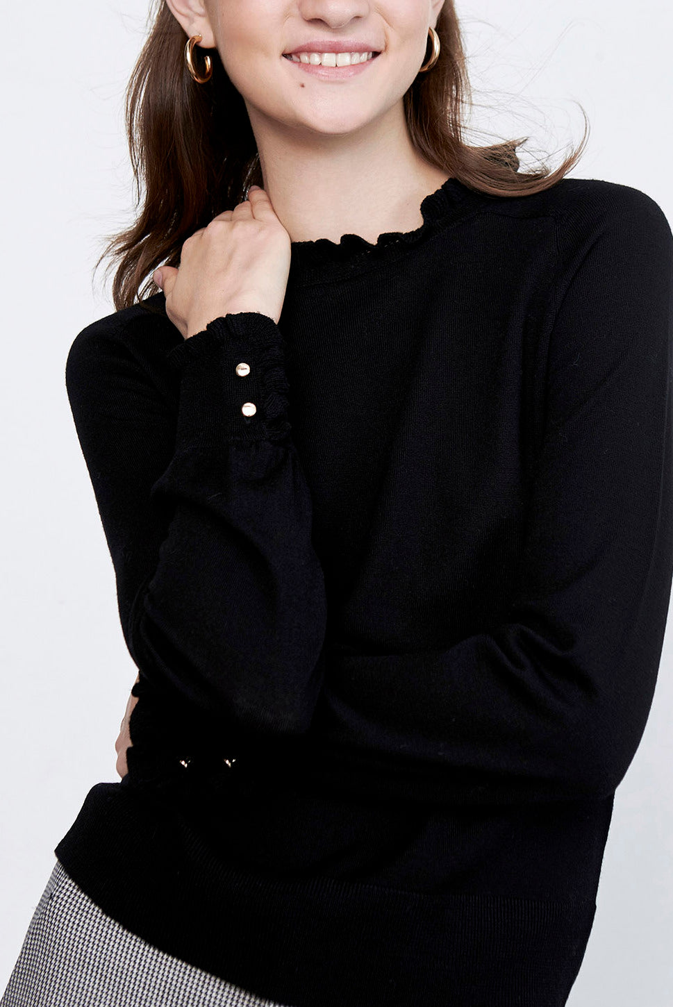 SUZAN - Pull fin en laine Faume - seconde main