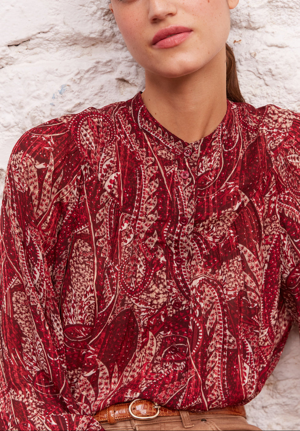 Blouse fluide à imprimé cachemire - CAMILL Faume - seconde main