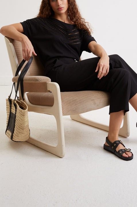 Pantalon droit en coton -  EILEEN Faume - seconde main